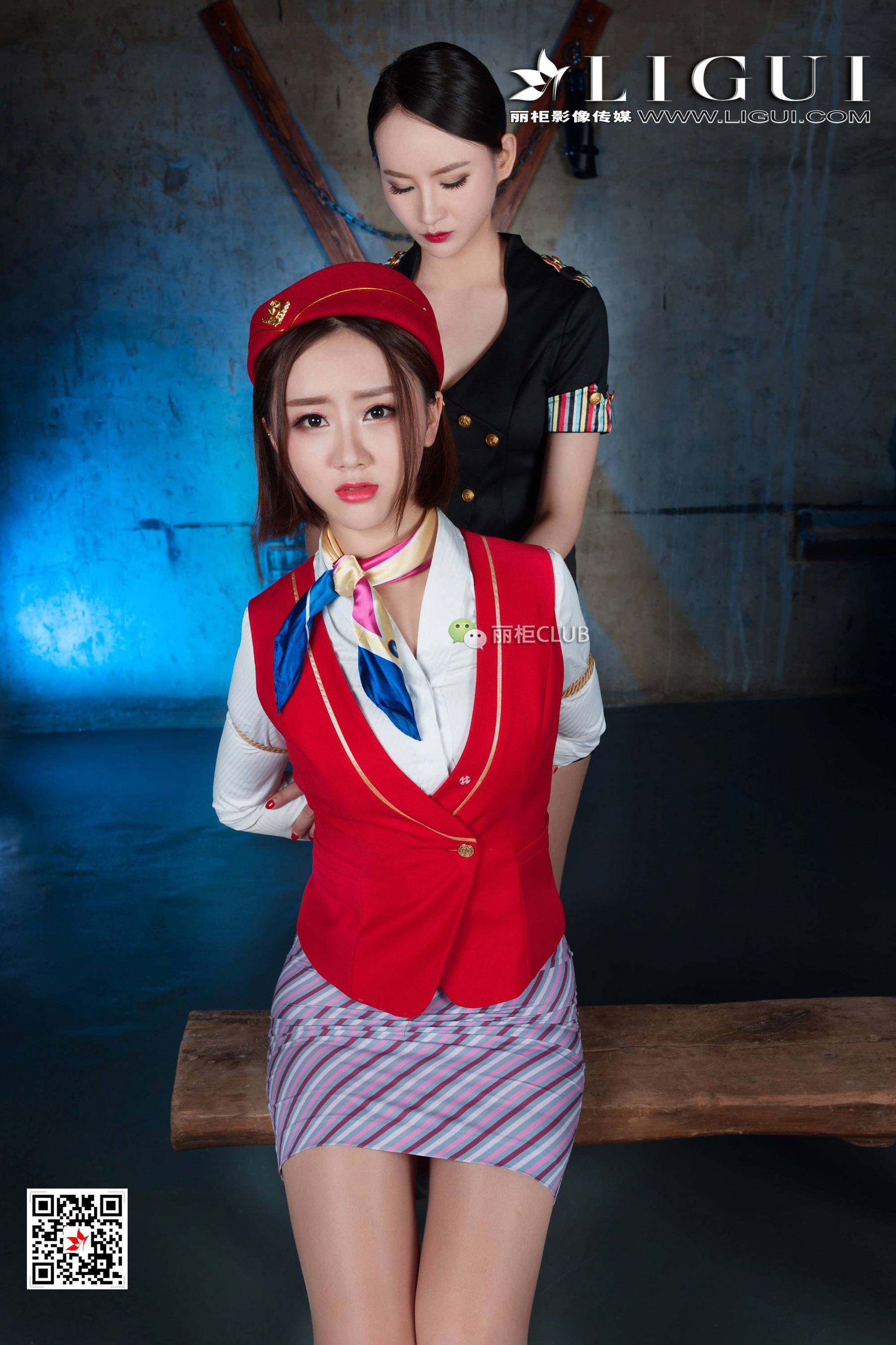 腿模Amy&腿模然然《空姐丝袜美束》 [丽柜LIGUI] 网络丽人