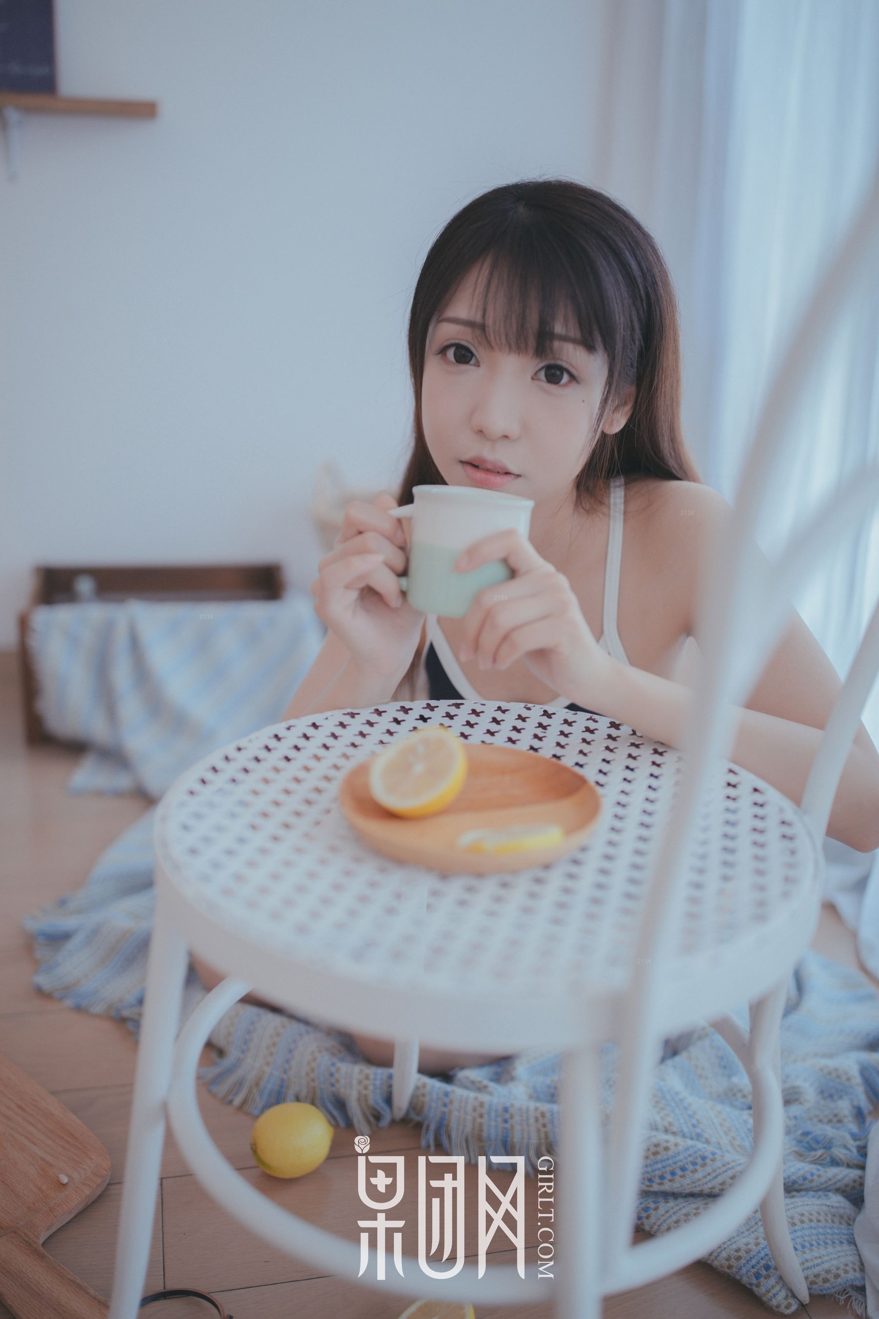 水花花不是水哗哗《邻家小妹陪你吃早餐！》 [果团Girlt]熊川纪信 No.028