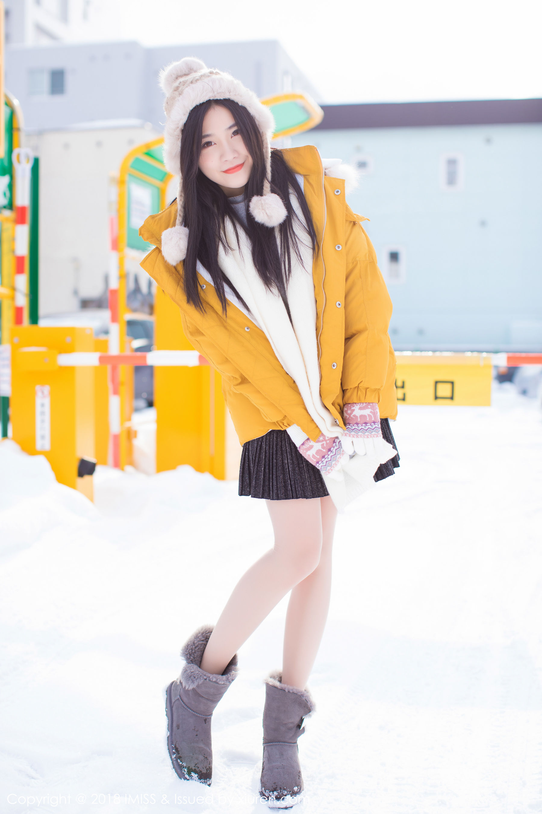 许诺Sabrina《北海道旅拍第三套》 [爱蜜社IMiss] Vol.254