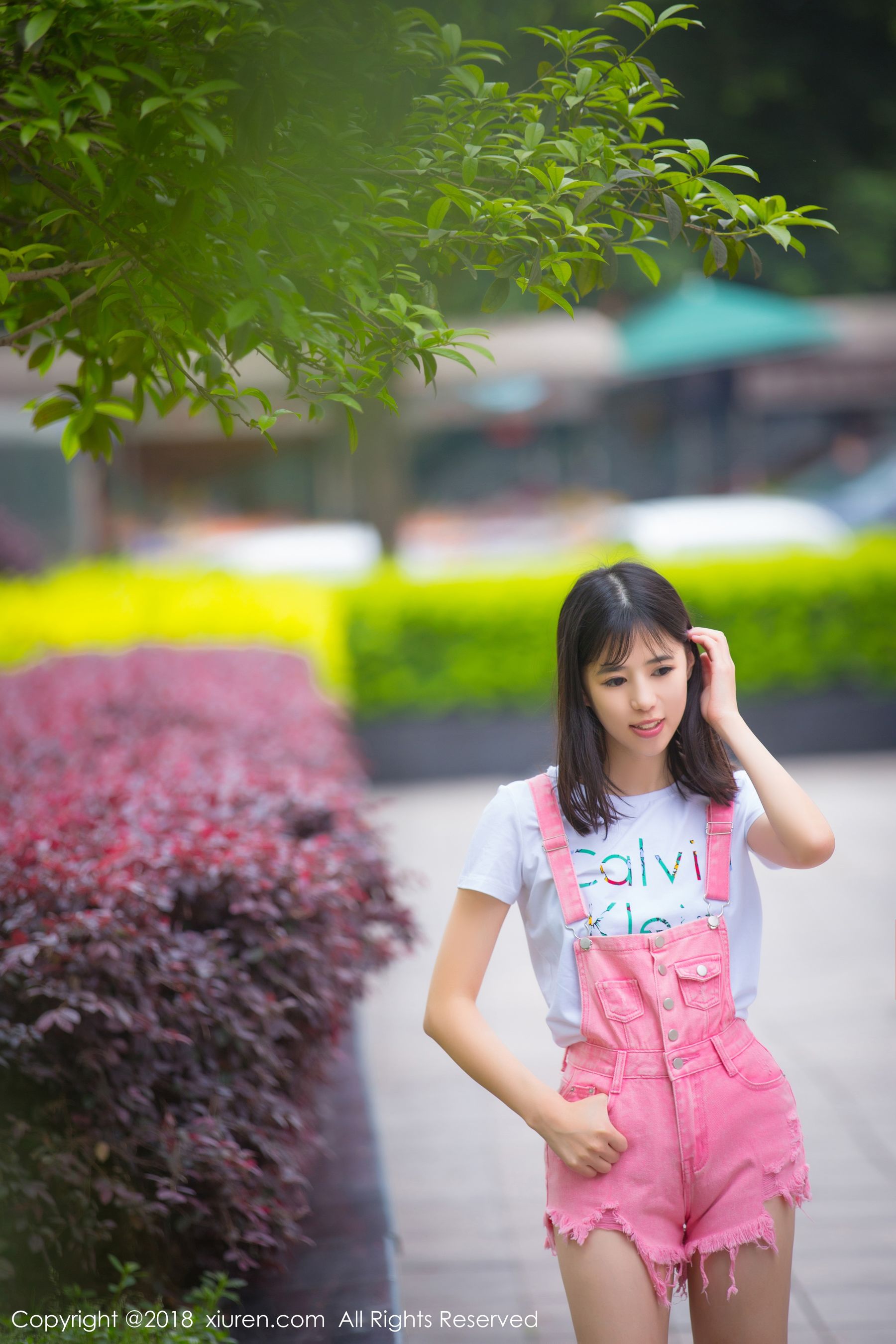 模特艾栗栗栗栗栗栗吖《清新美腿外拍与私房内衣魅惑》 [秀人XIUREN] No.1026