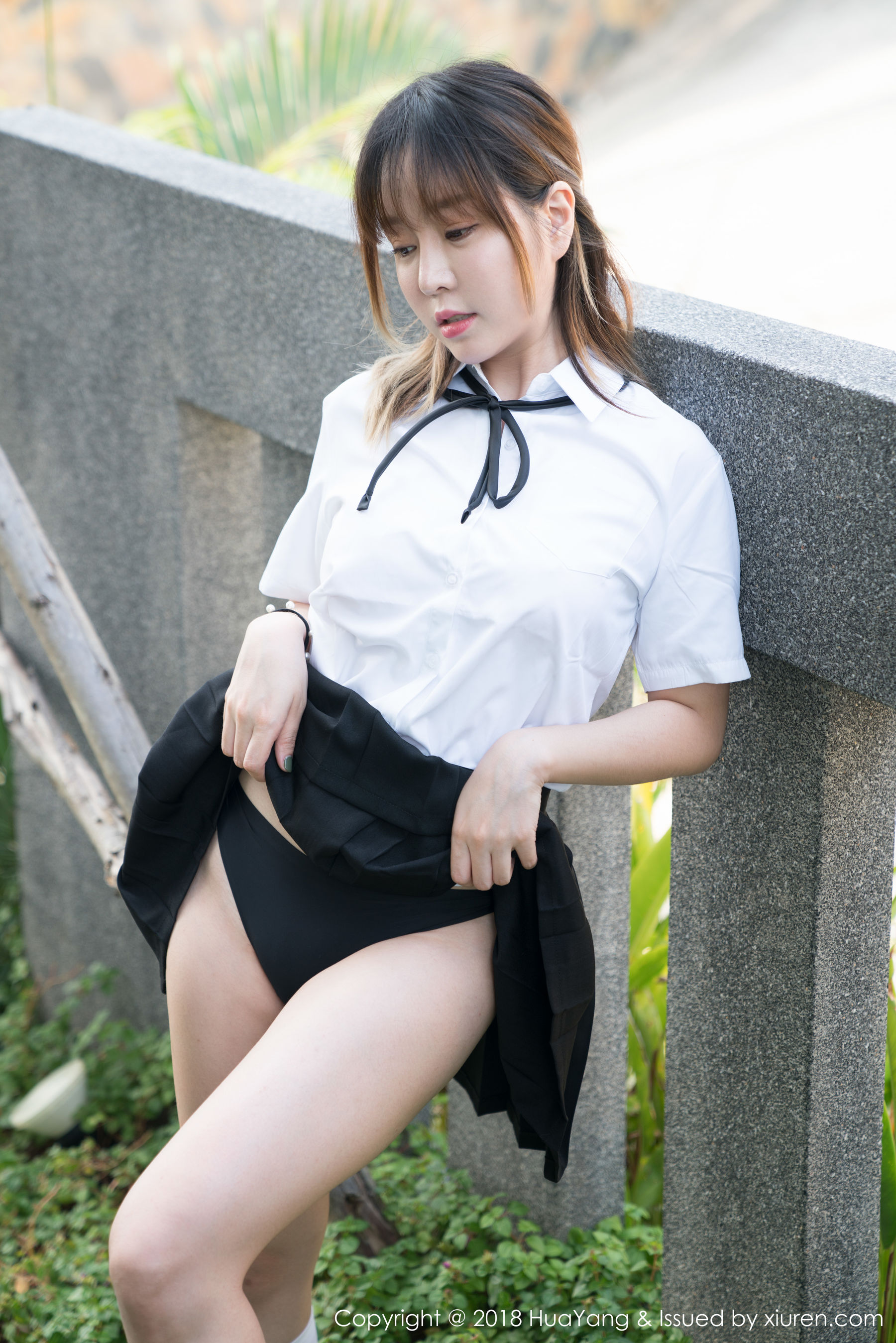 王雨纯/妮小妖《黑丝老师调教》 模特合集 [花漾HuaYang] Vol.048