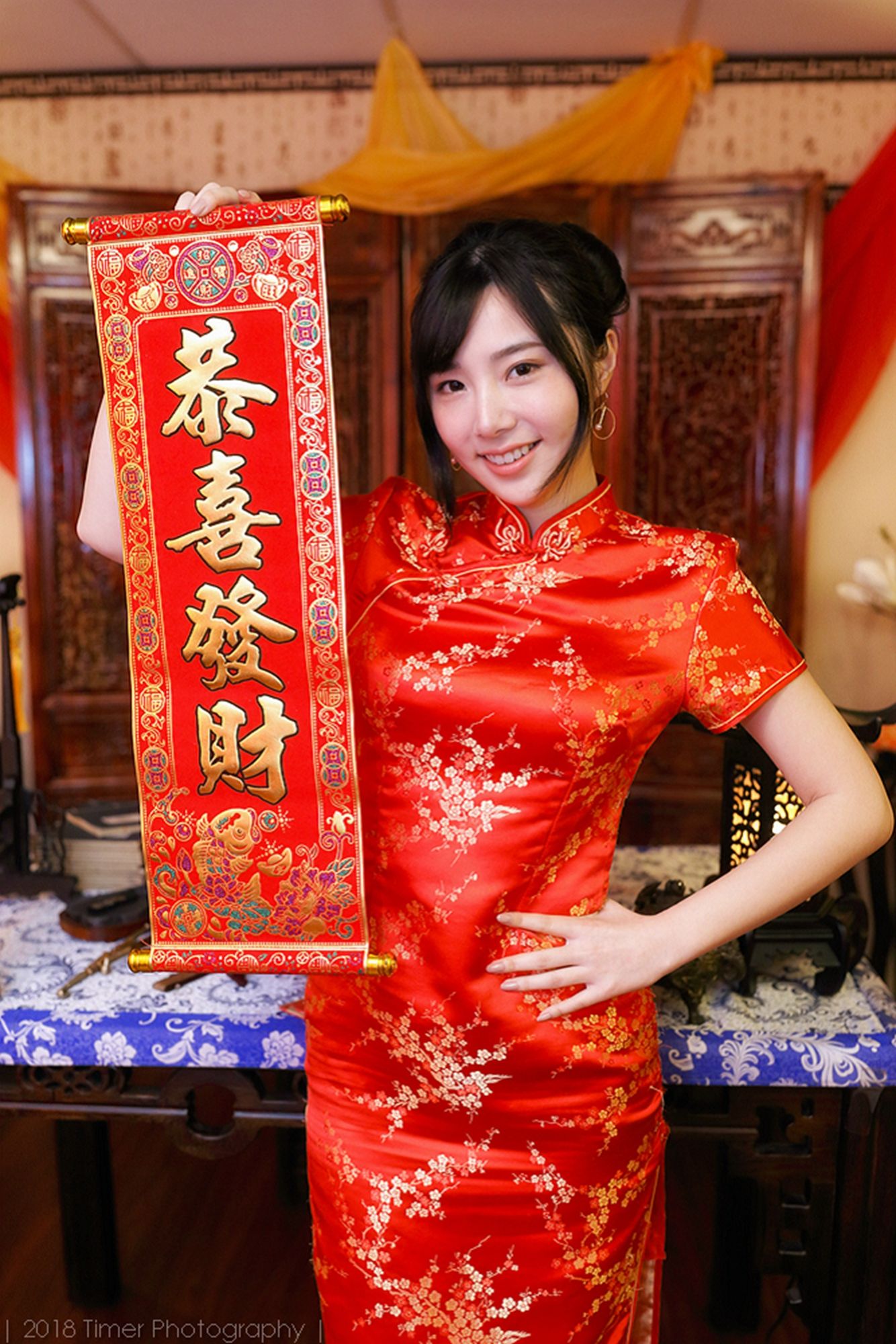 [台湾正妹]  Zora 贺喜新春时尚棚拍（上）