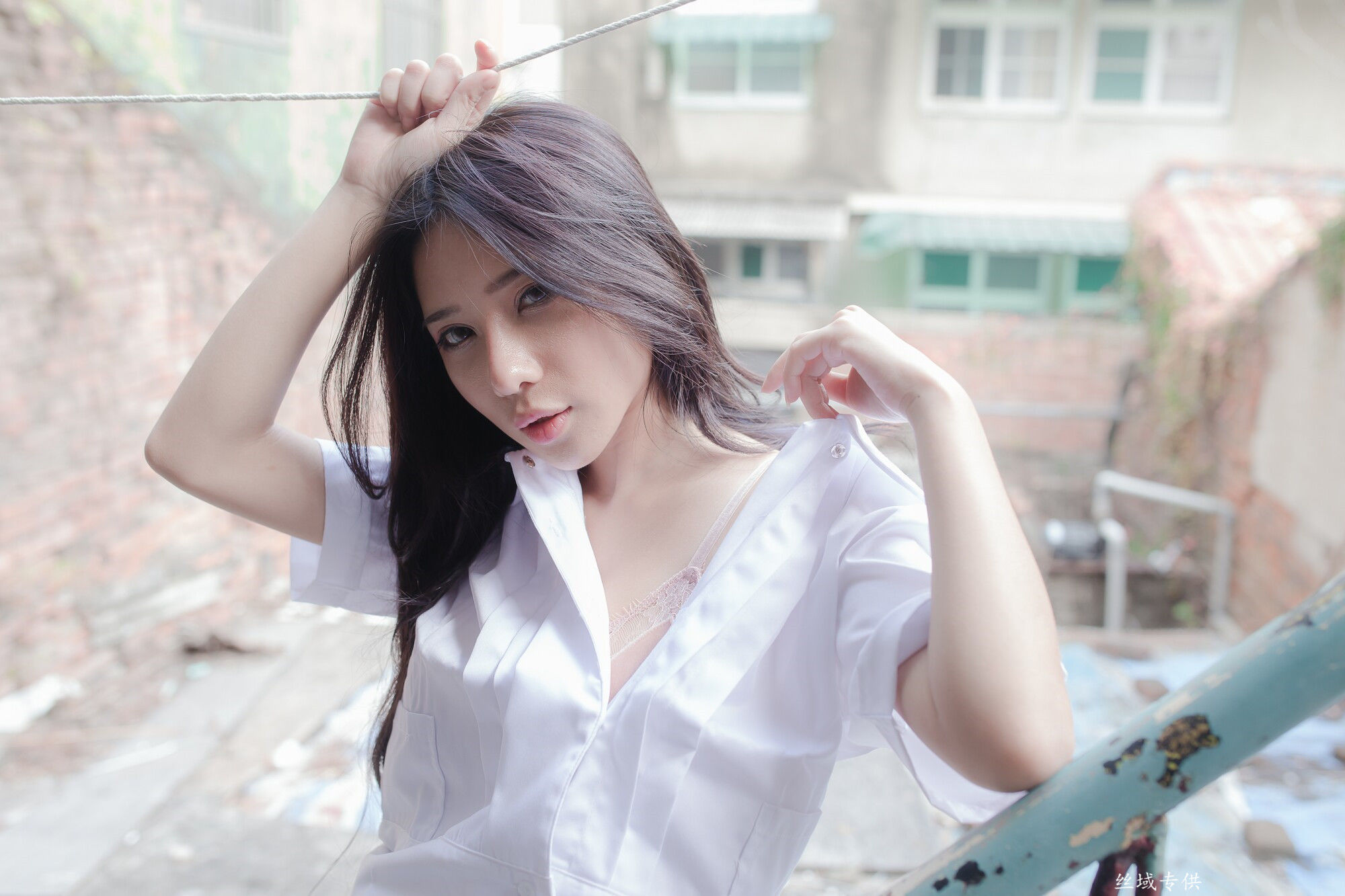 [台湾正妹]  沈綺綺 水手服內衣外拍 三套服装