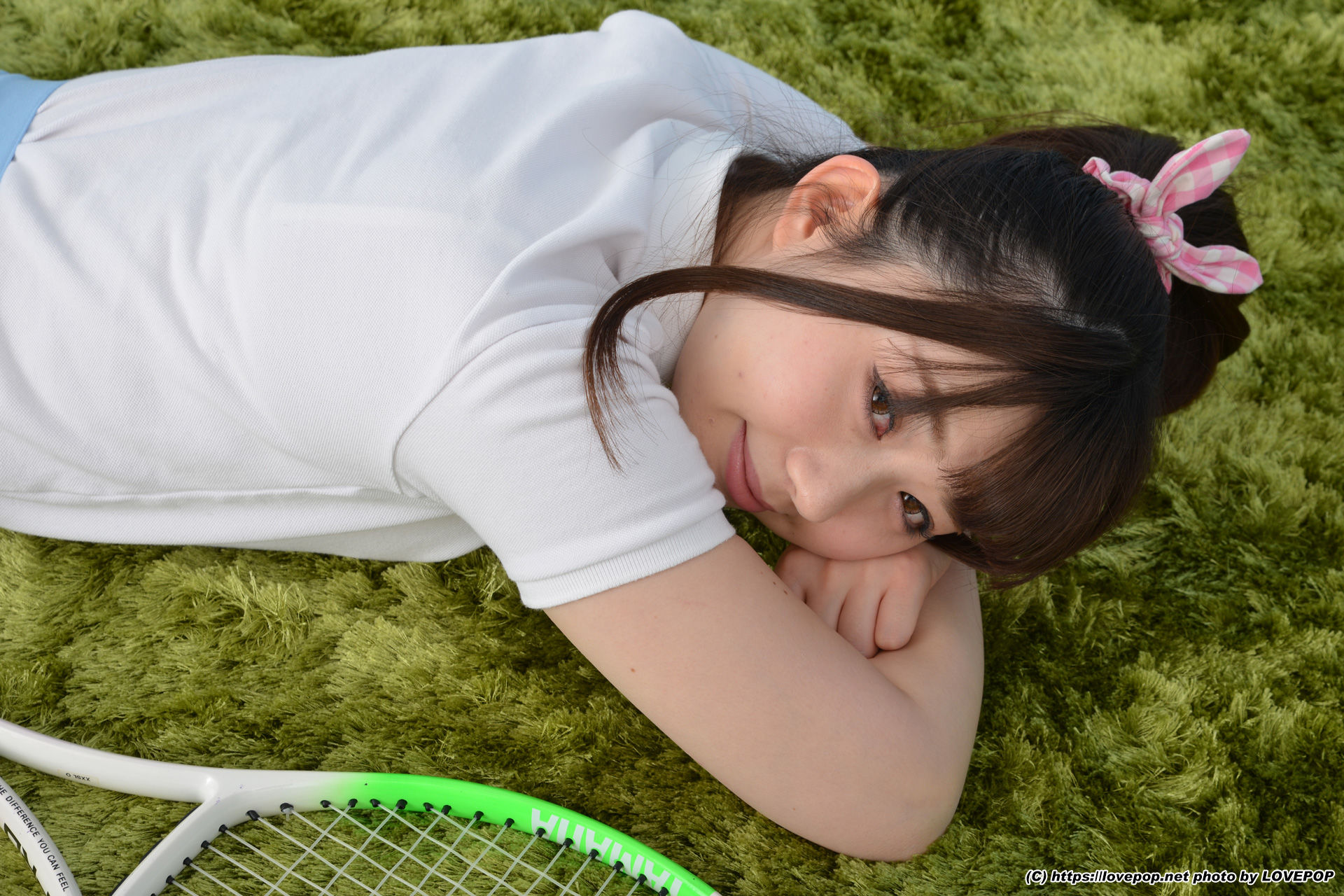 [LOVEPOP] Ayuna Niko あゆな虹恋 tennis ball and racket ! - PPV