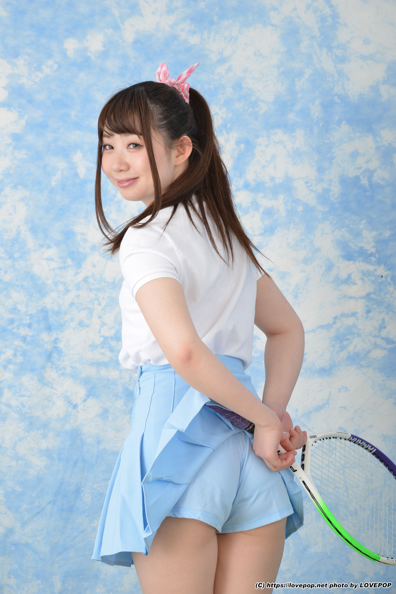 [LOVEPOP] Ayuna Niko あゆな虹恋 tennis ball and racket ! - PPV