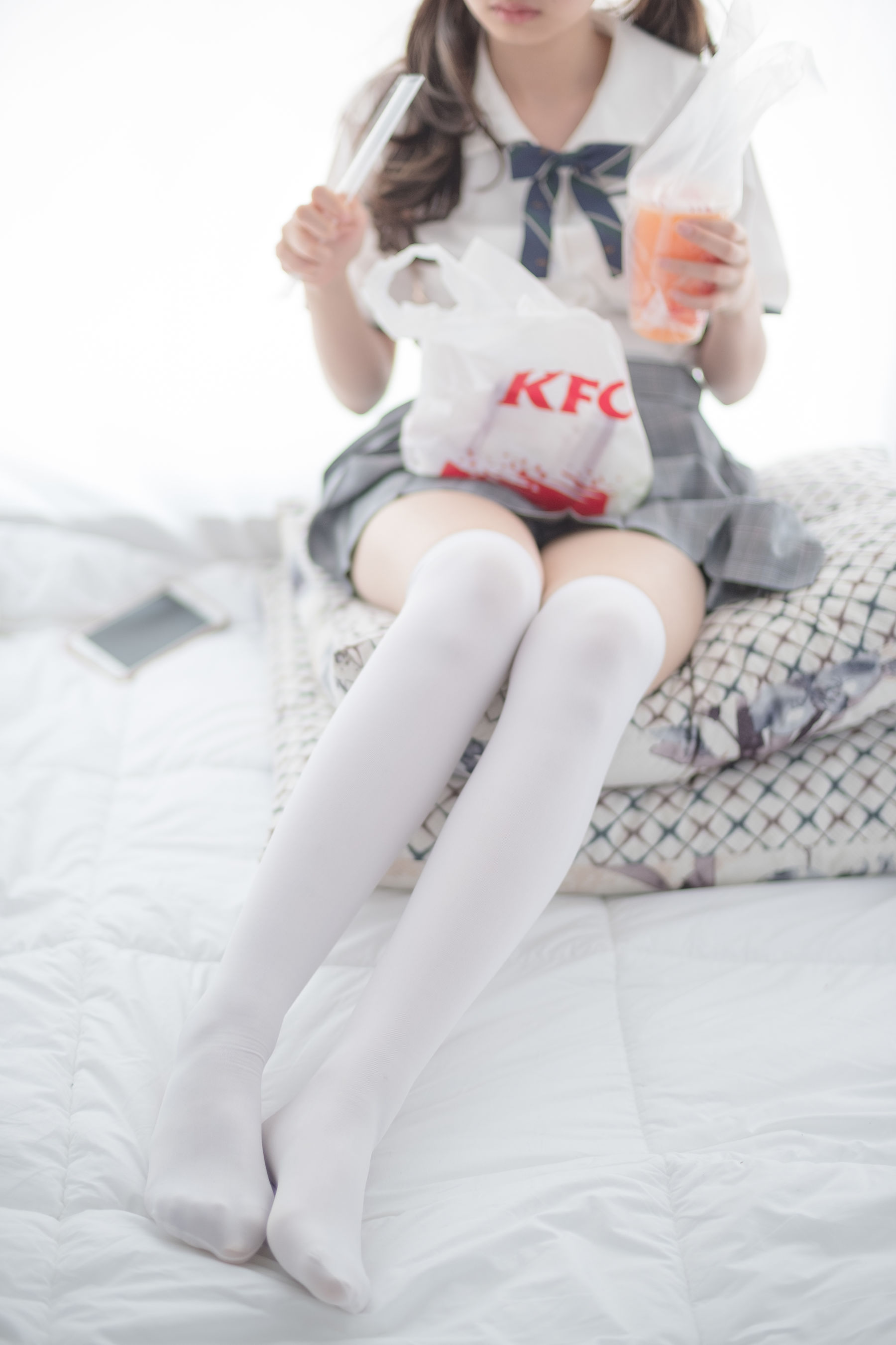 [森萝财团] R15-009 床上JK白丝