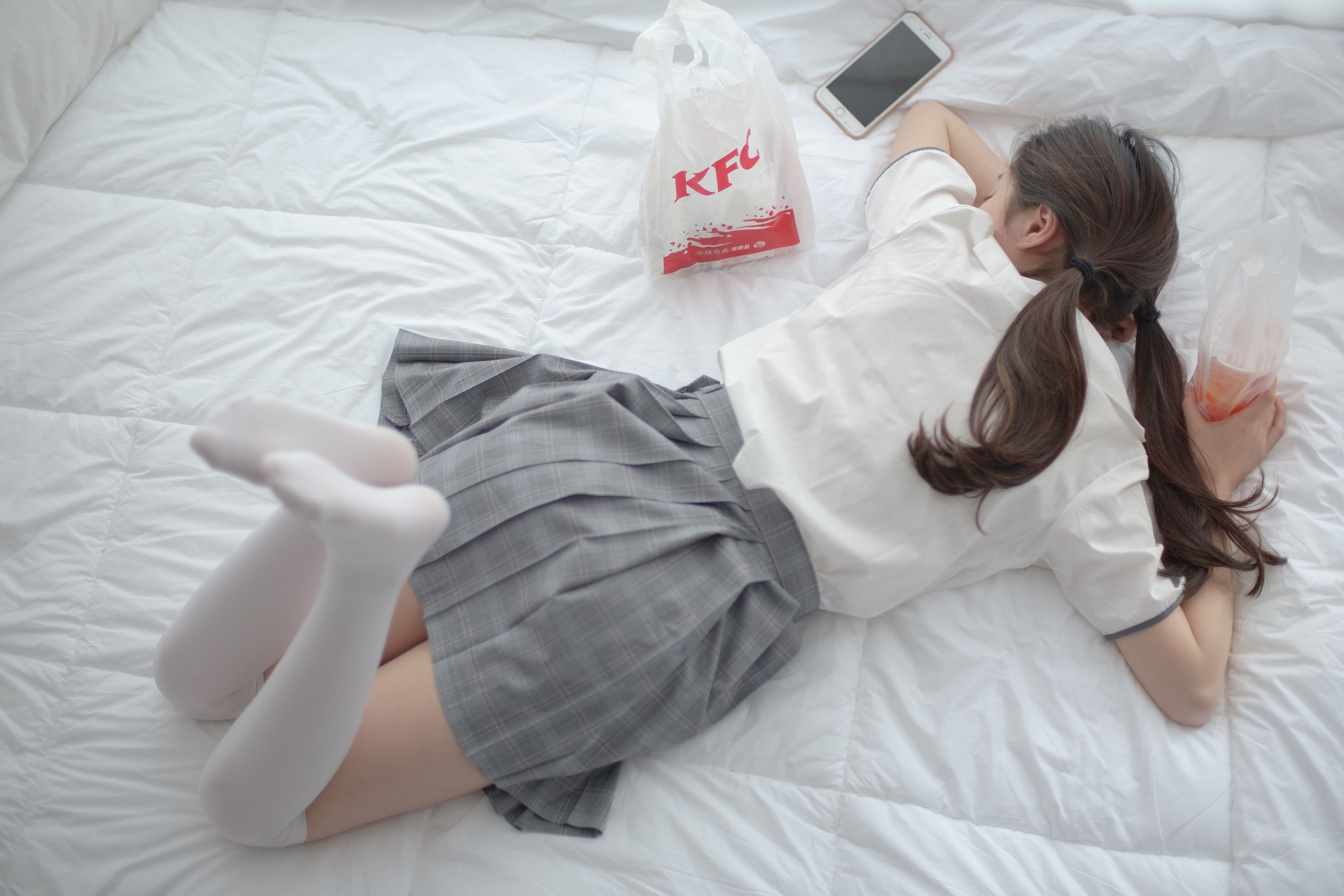 [森萝财团] R15-009 床上JK白丝
