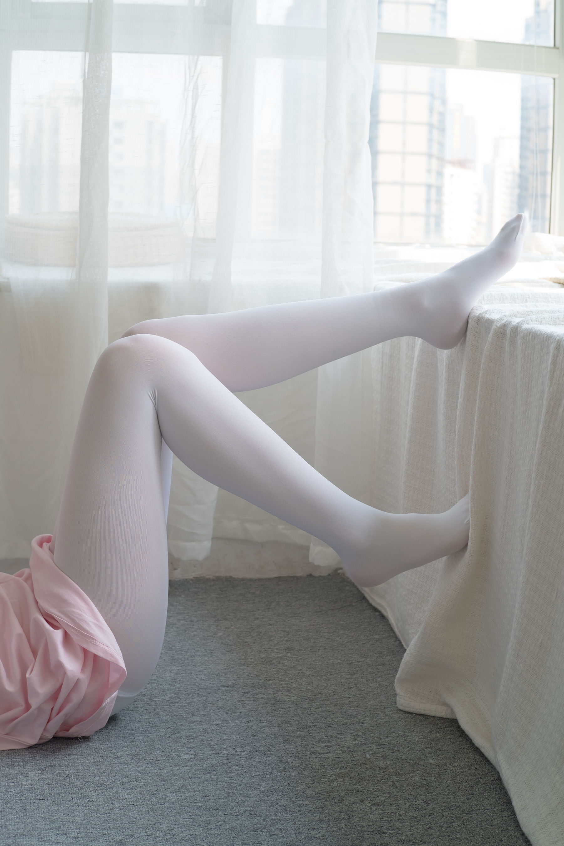[森萝财团] R15-035 粉红少女白丝美足