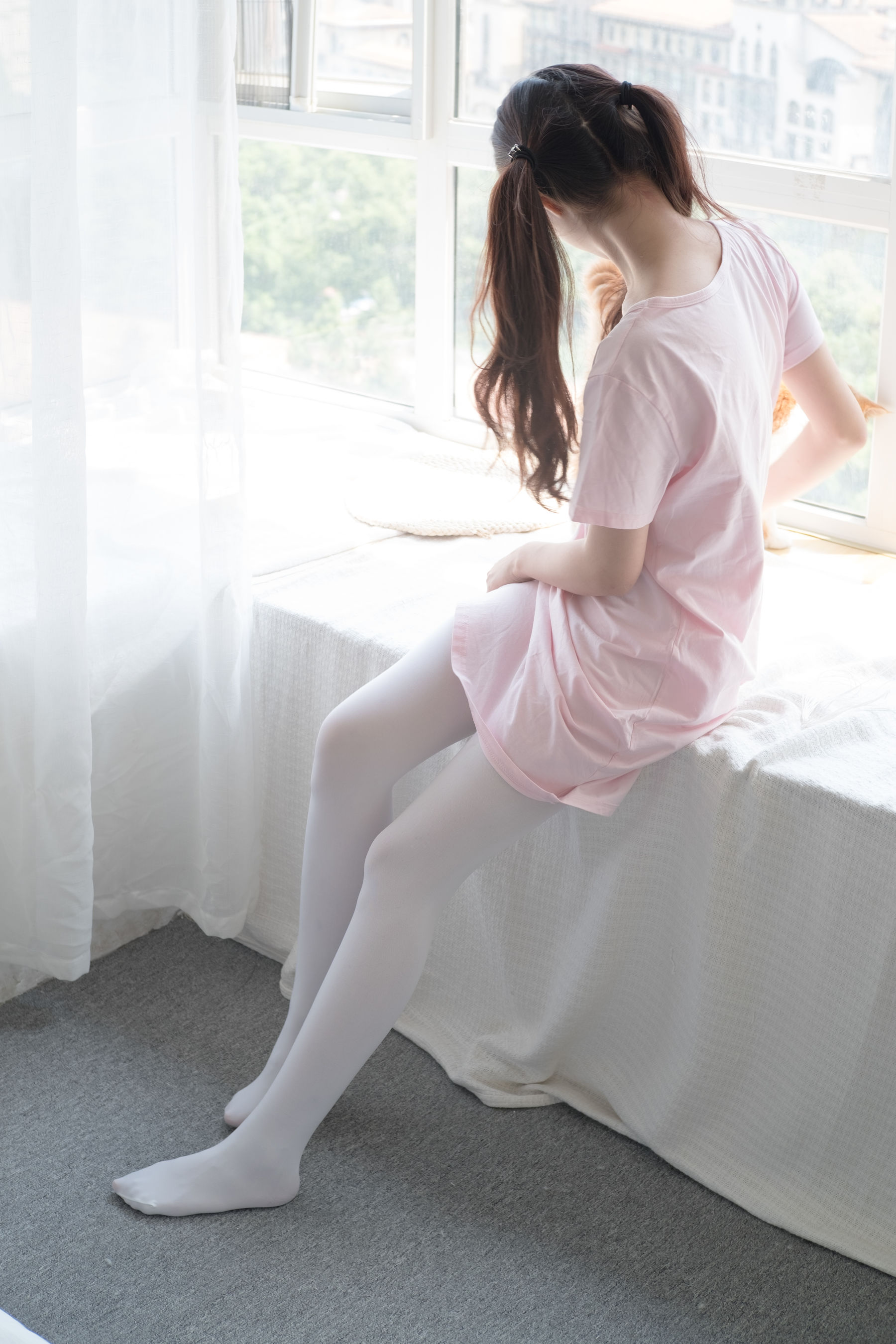 [森萝财团] R15-035 粉红少女白丝美足