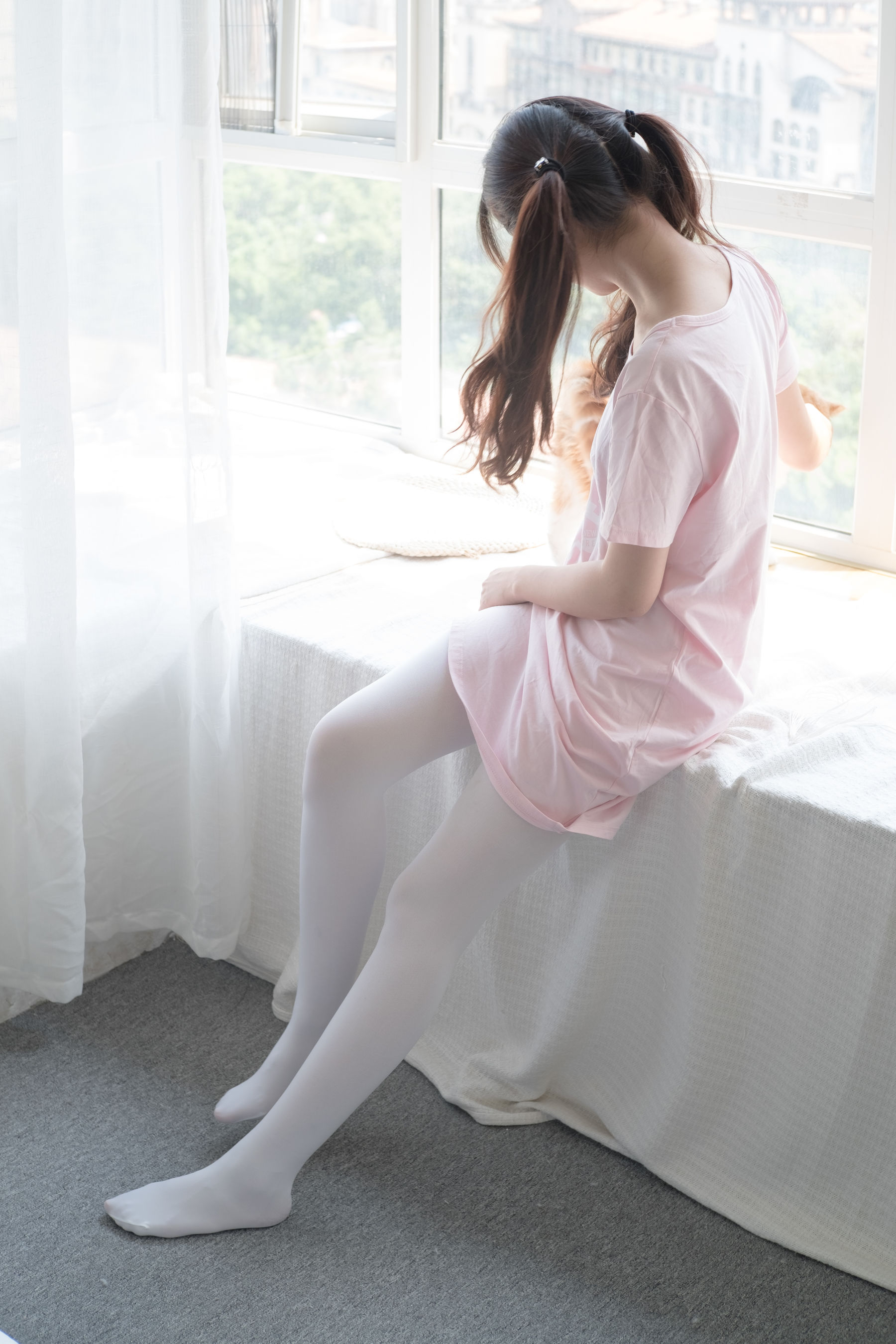 [森萝财团] R15-035 粉红少女白丝美足