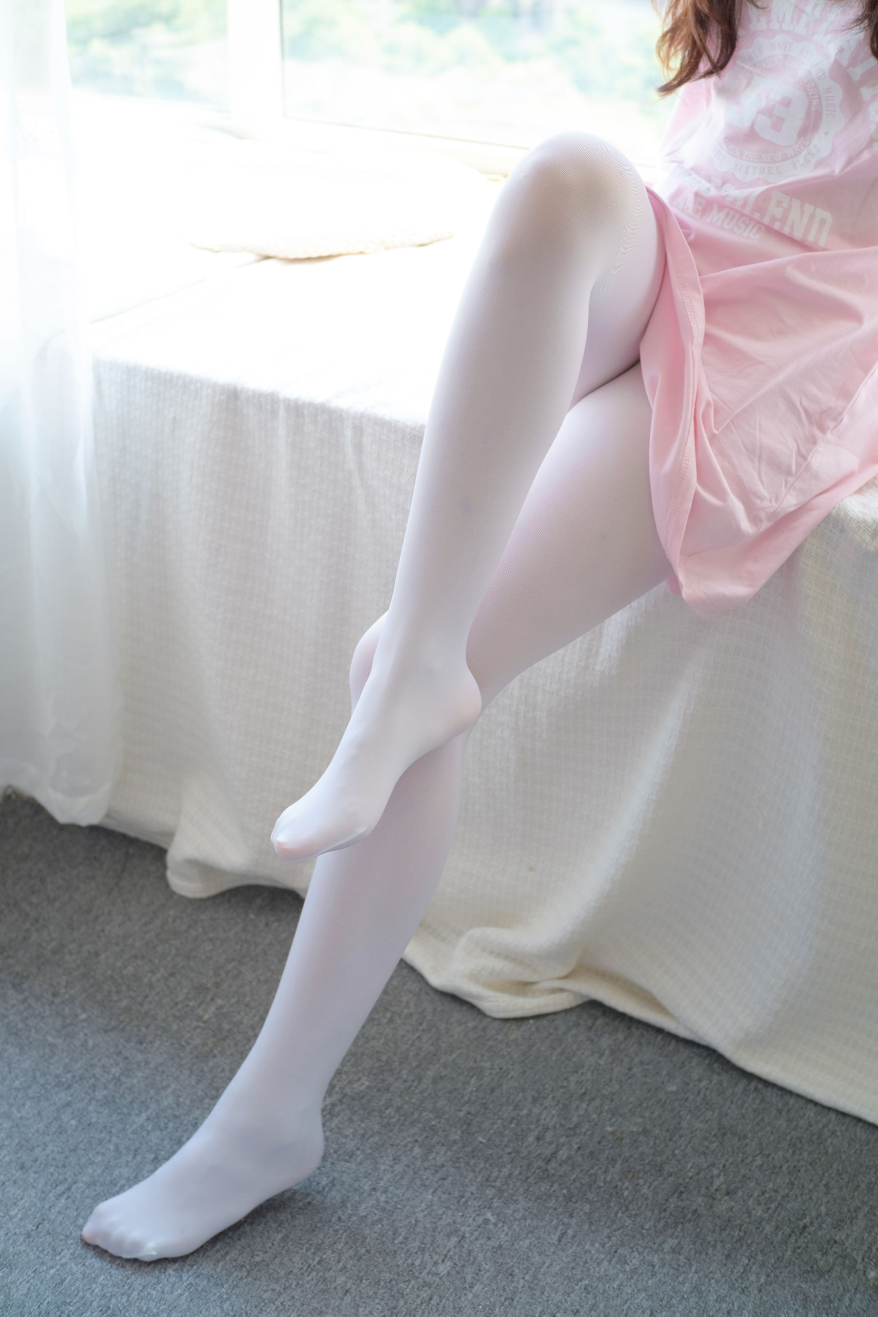 [森萝财团] R15-035 粉红少女白丝美足