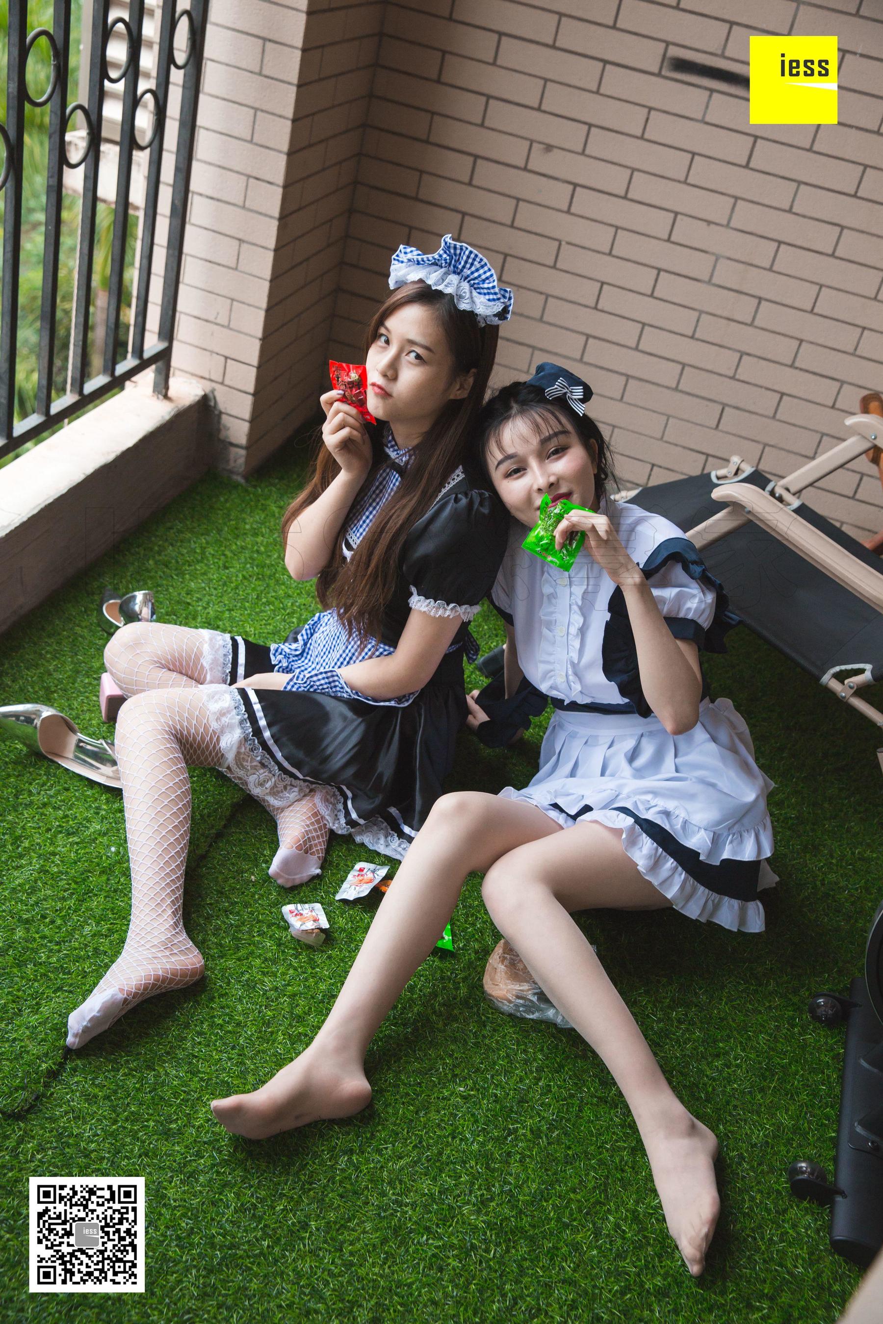[异思趣向IESS] 模特九妹&梦梦 《双生女仆2》