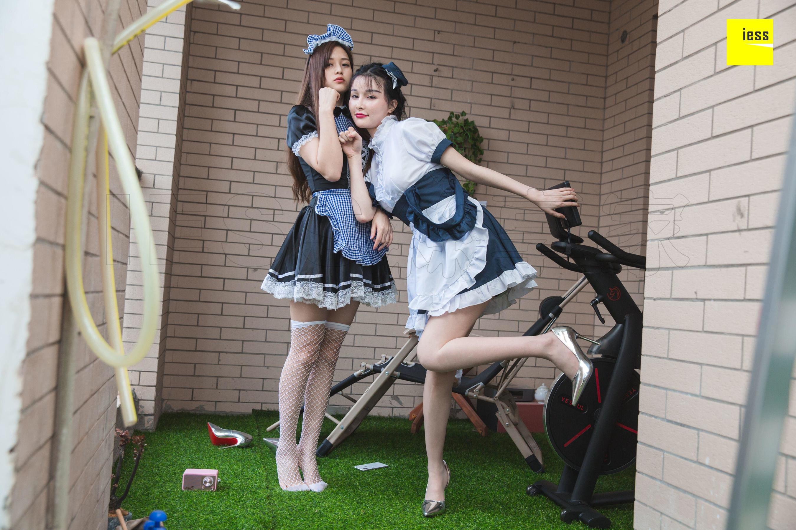 [异思趣向IESS] 模特九妹&梦梦 《双生女仆2》
