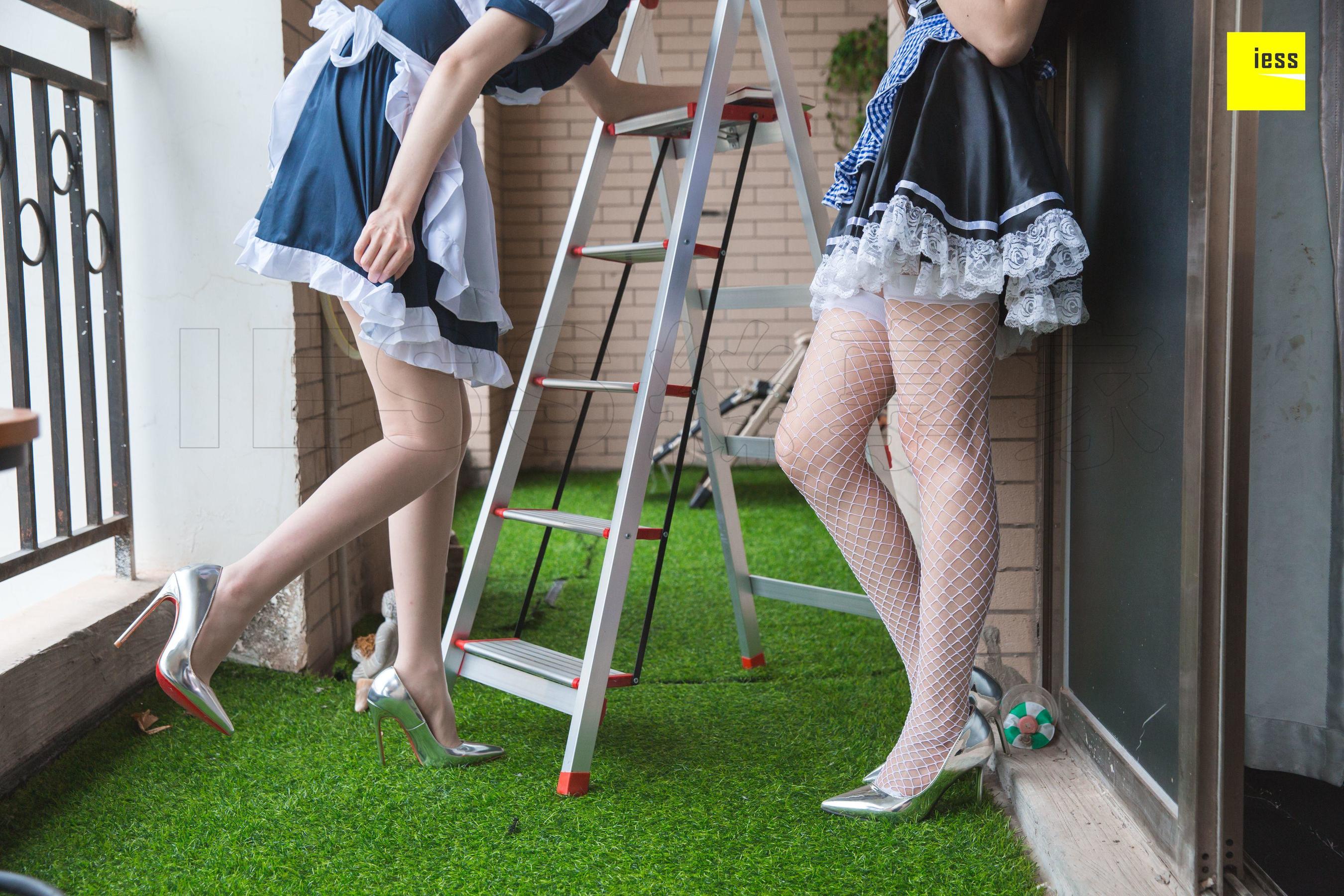 [异思趣向IESS] 模特九妹&梦梦 《双生女仆》
