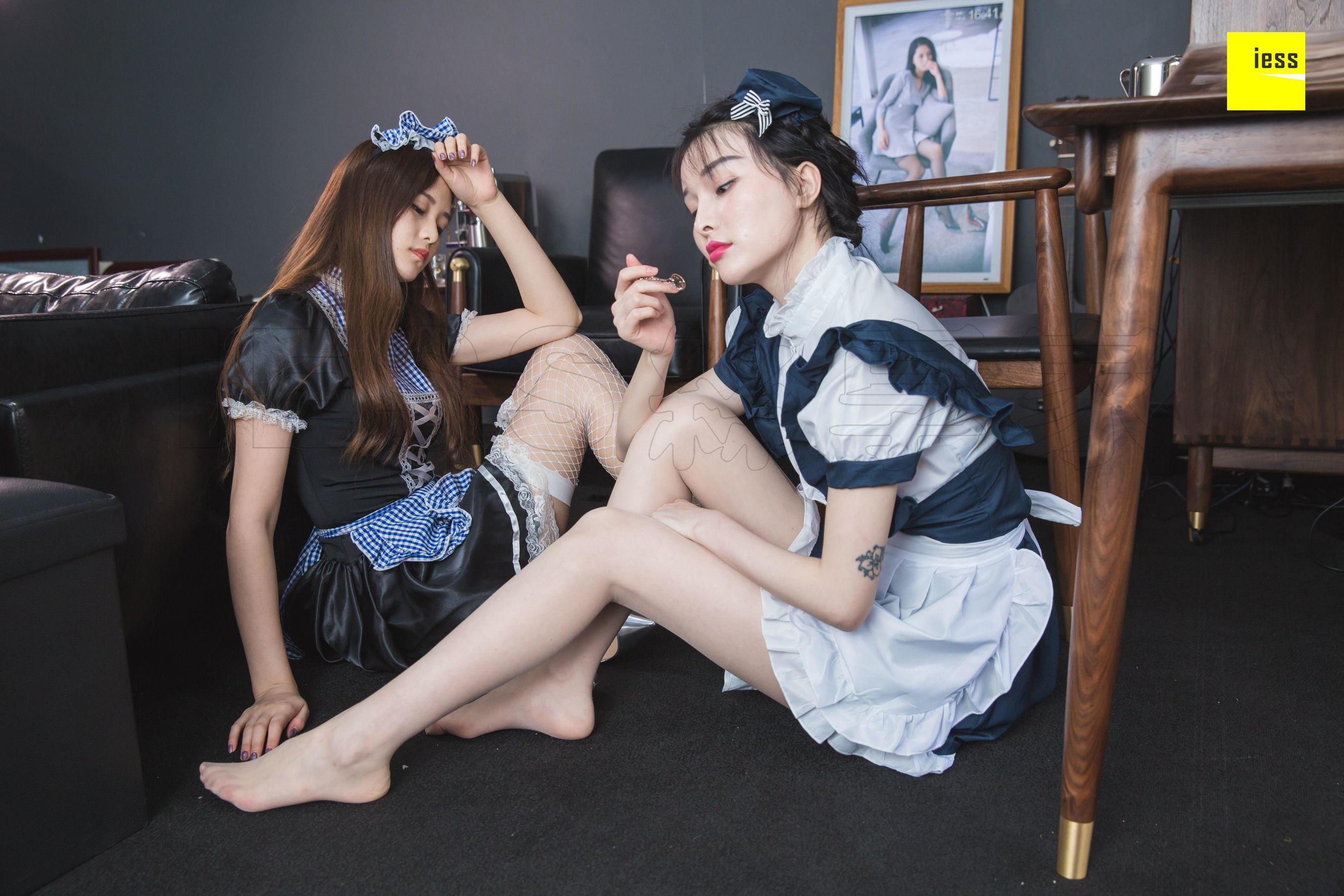 [异思趣向IESS] 模特九妹&梦梦 《双生女仆》