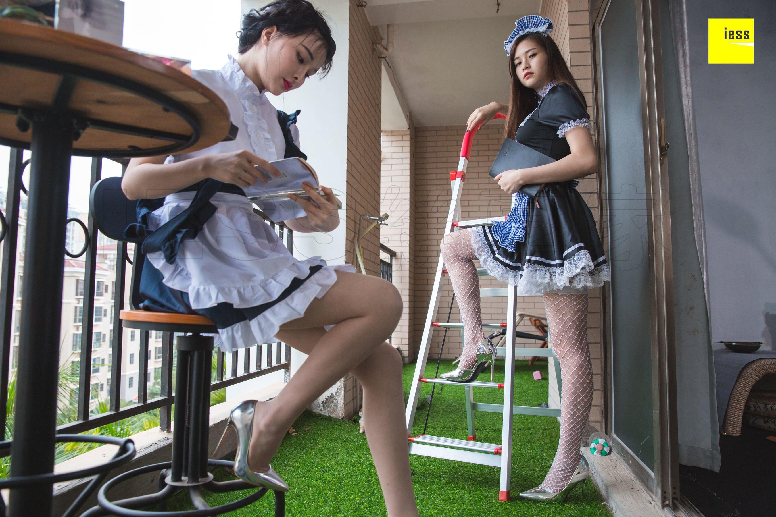 [异思趣向IESS] 模特九妹&梦梦 《双生女仆》