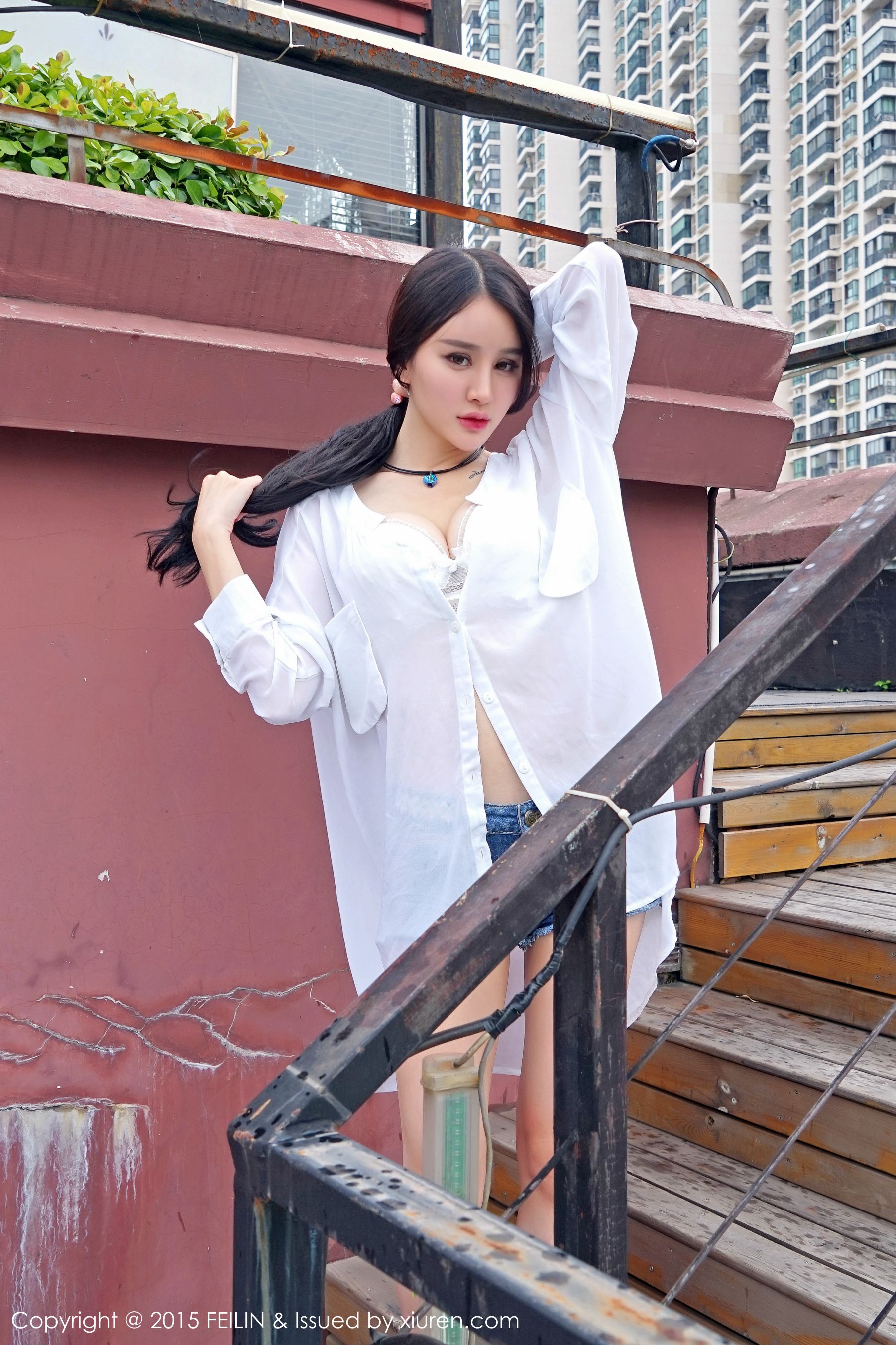 Cheryl青树 - 豹纹比基尼+牛仔热裤 [嗲囡囡FEILIN] Vol.007