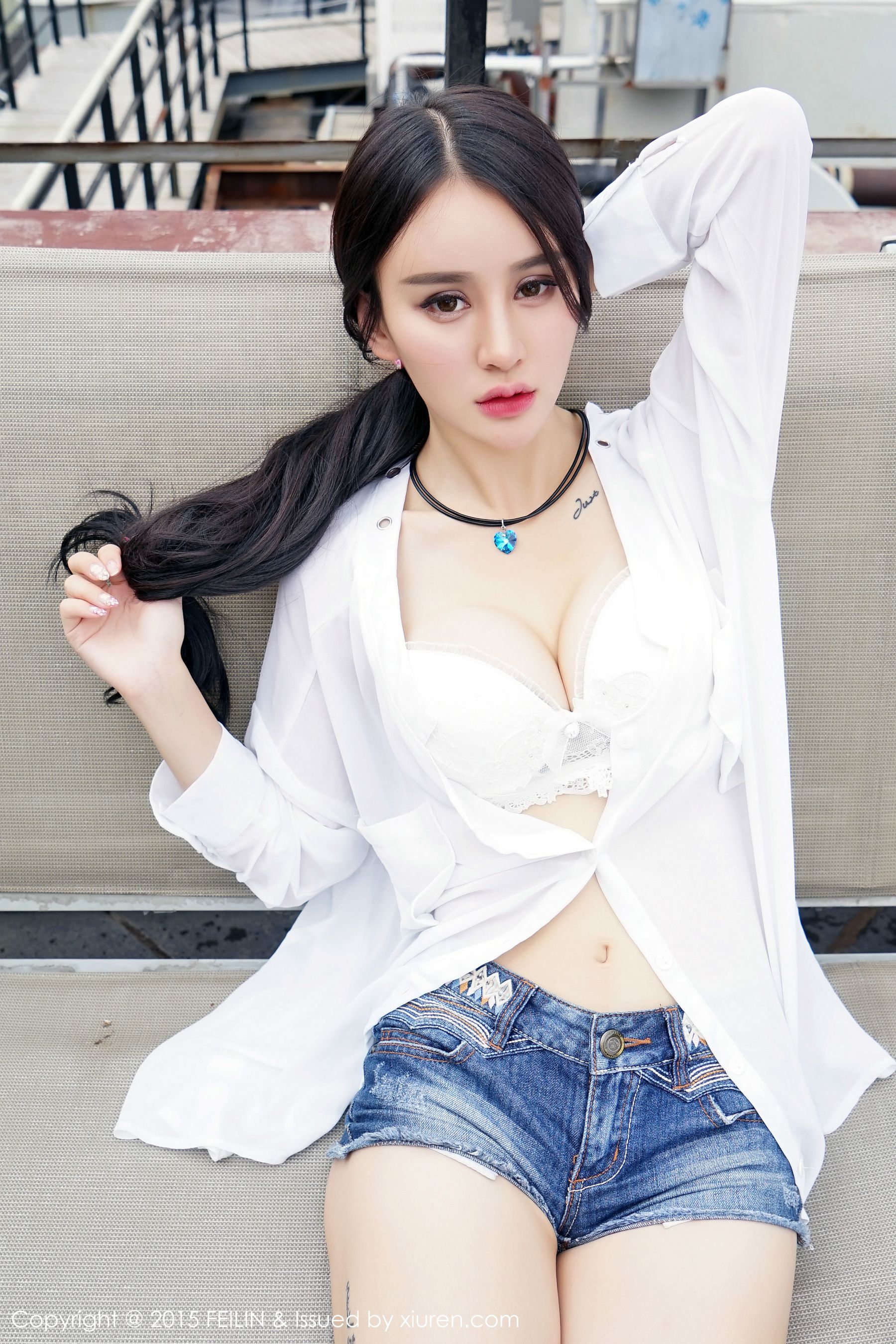 Cheryl青树 - 豹纹比基尼+牛仔热裤 [嗲囡囡FEILIN] Vol.007