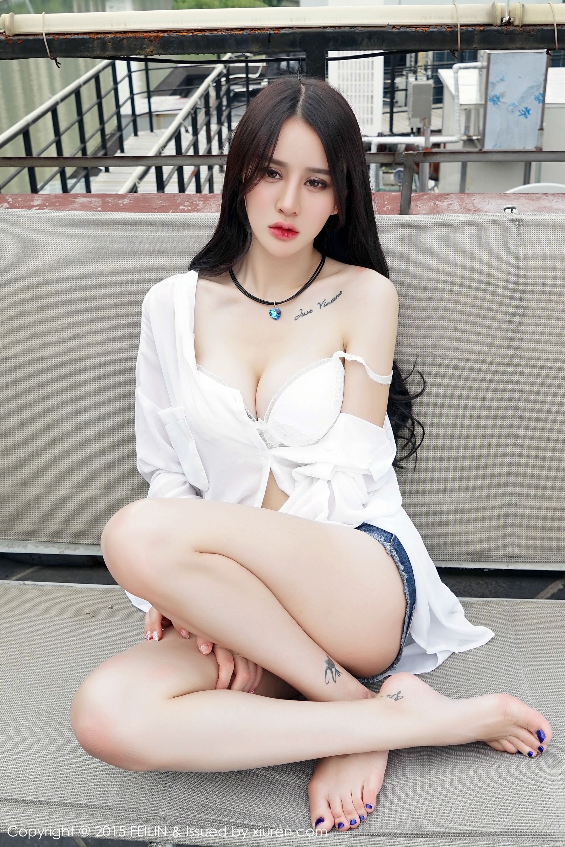 Cheryl青树 - 豹纹比基尼+牛仔热裤 [嗲囡囡FEILIN] Vol.007