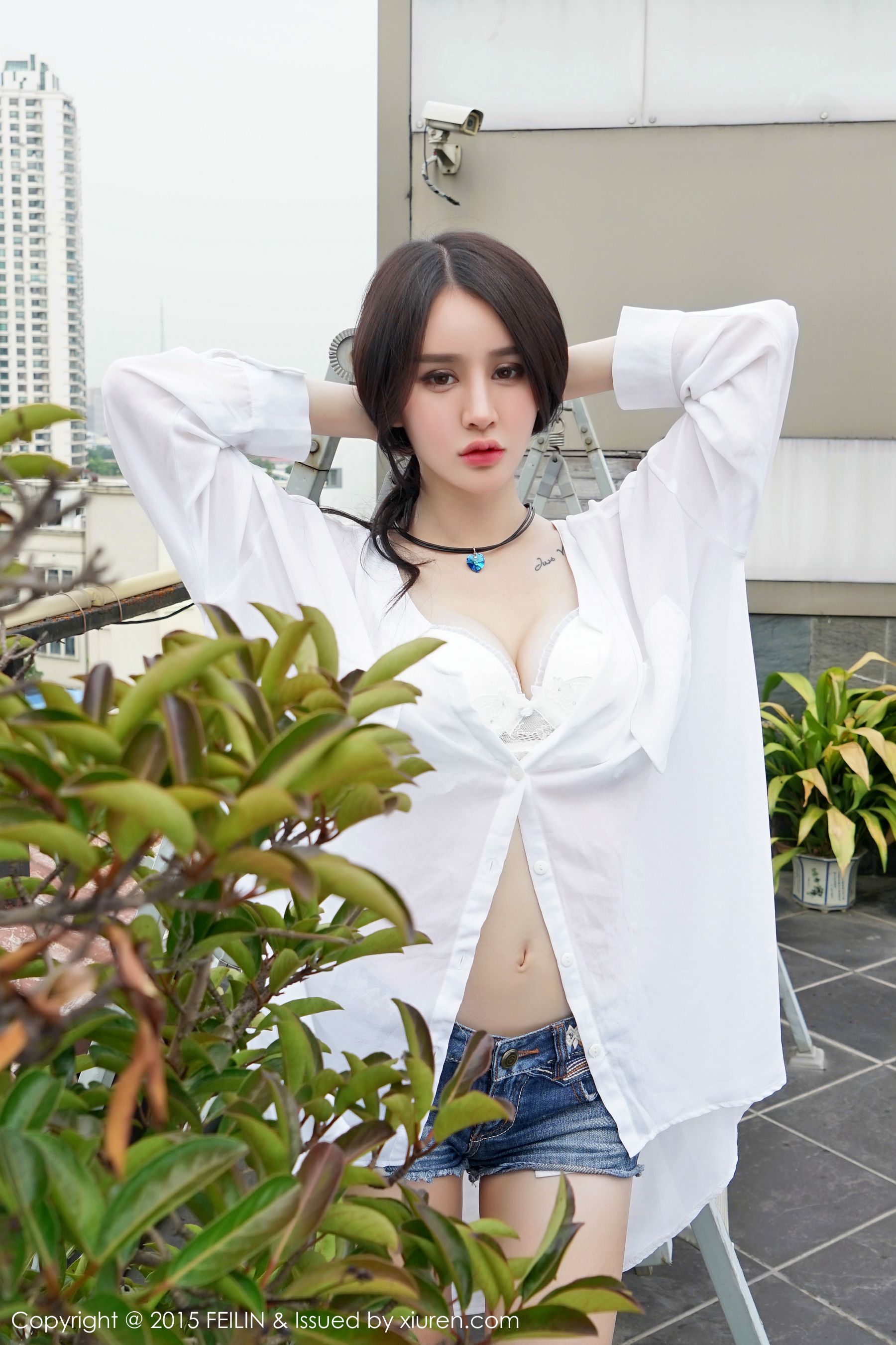 Cheryl青树 - 豹纹比基尼+牛仔热裤 [嗲囡囡FEILIN] Vol.007