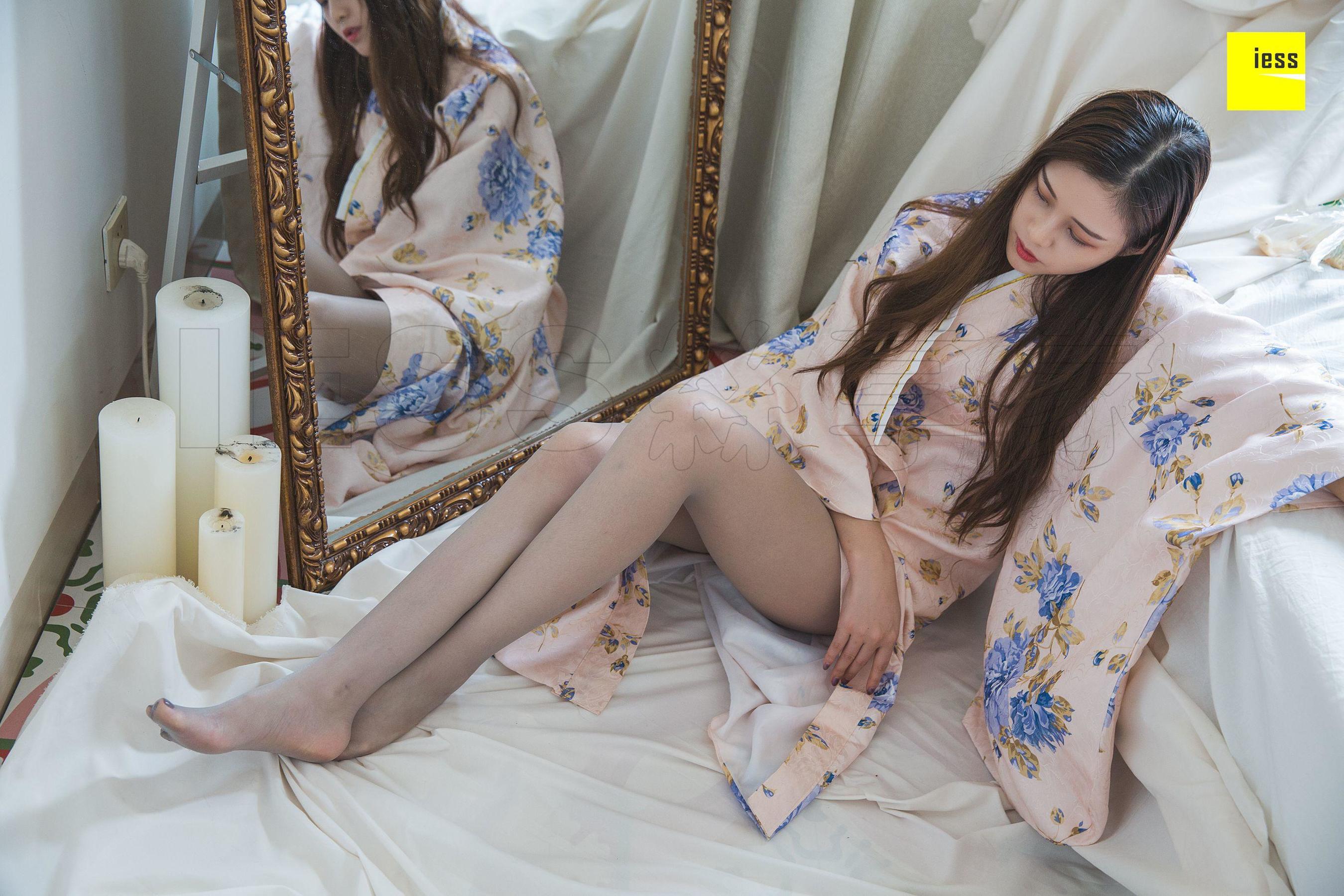 [异思趣向IESS] 模特 九妹《九妹和服灰丝》