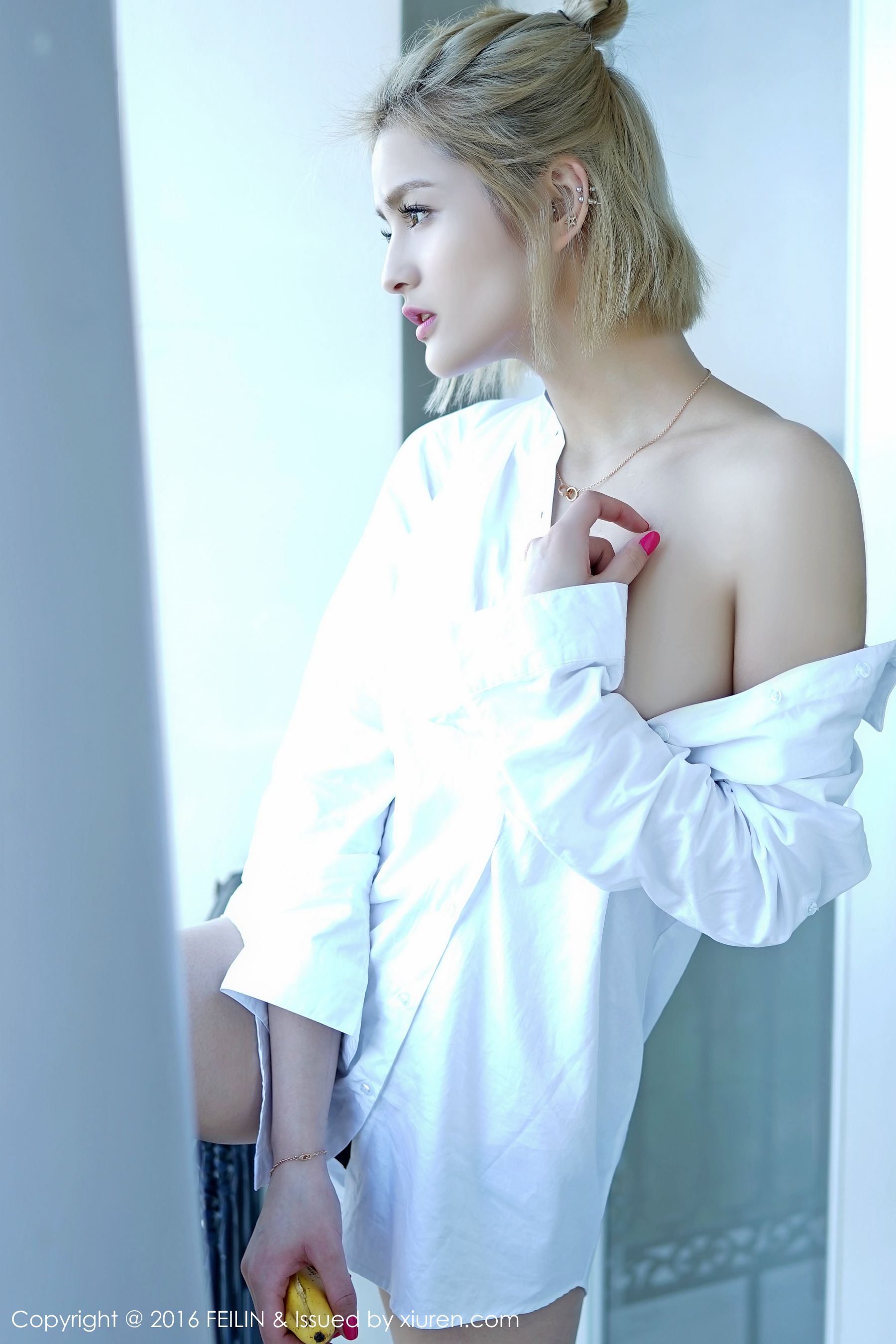 史雯Swan - 泳装+白衬衫系列 [嗲囡囡FEILIN] Vol.025