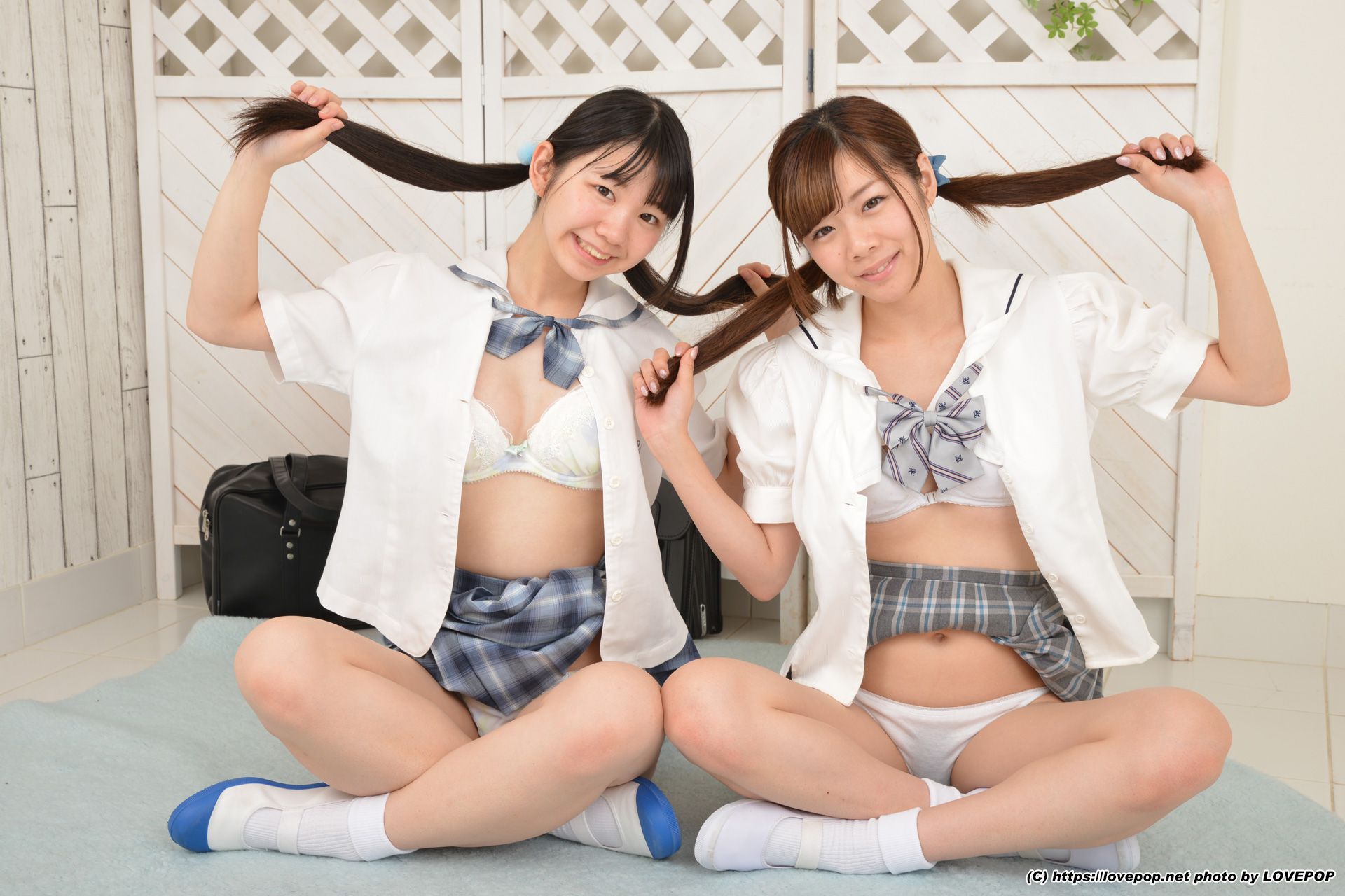 [LOVEPOP] Yuzuka Shirai&Sana Moriho 白井ゆずか&森保さな Photoset 01