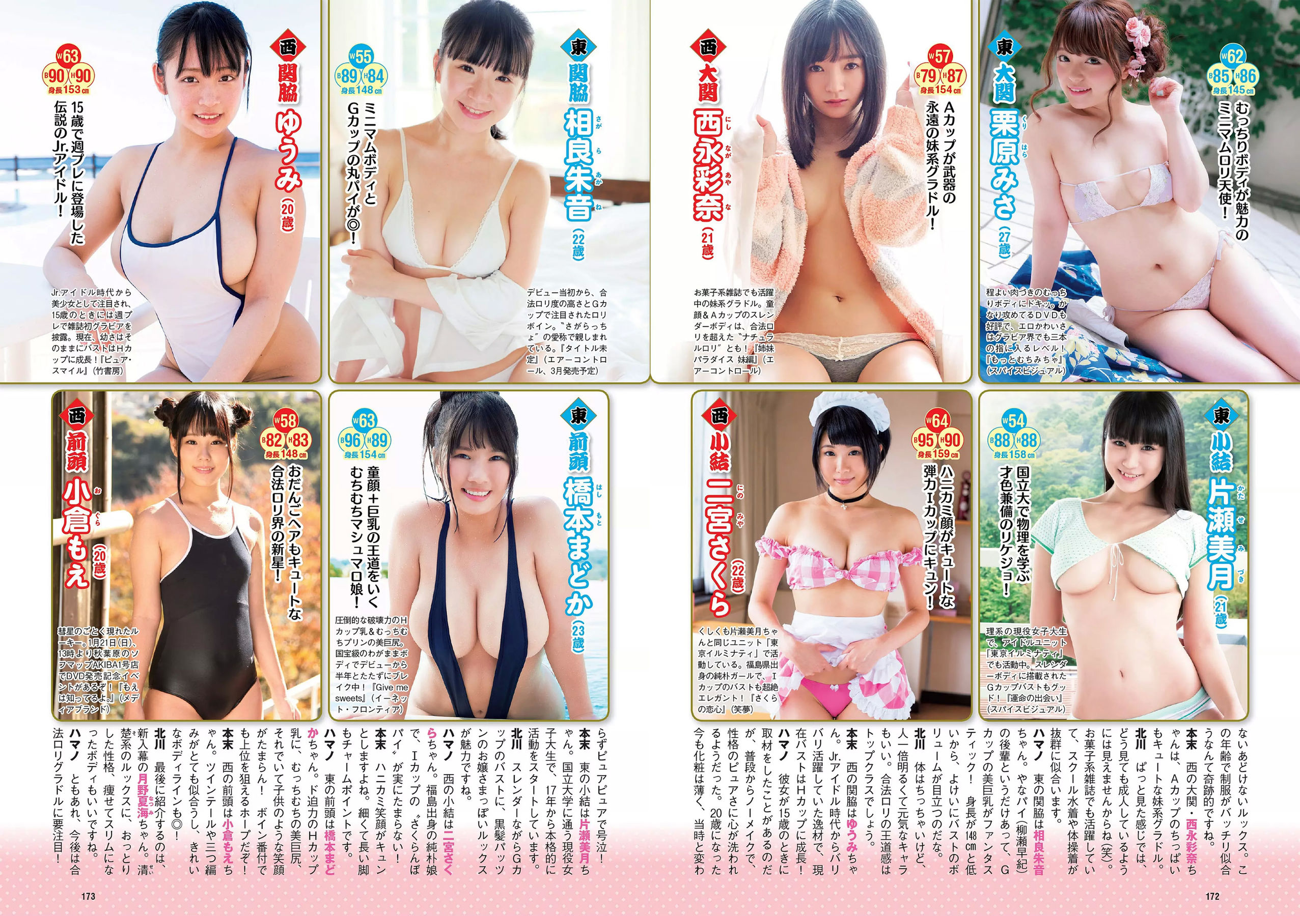 飯豊まりえ 松川菜々花 華村あすか 橘花凛 伊藤万理華 渡辺梨加 [Weekly Playboy] 2018年No.03-04 写真杂志