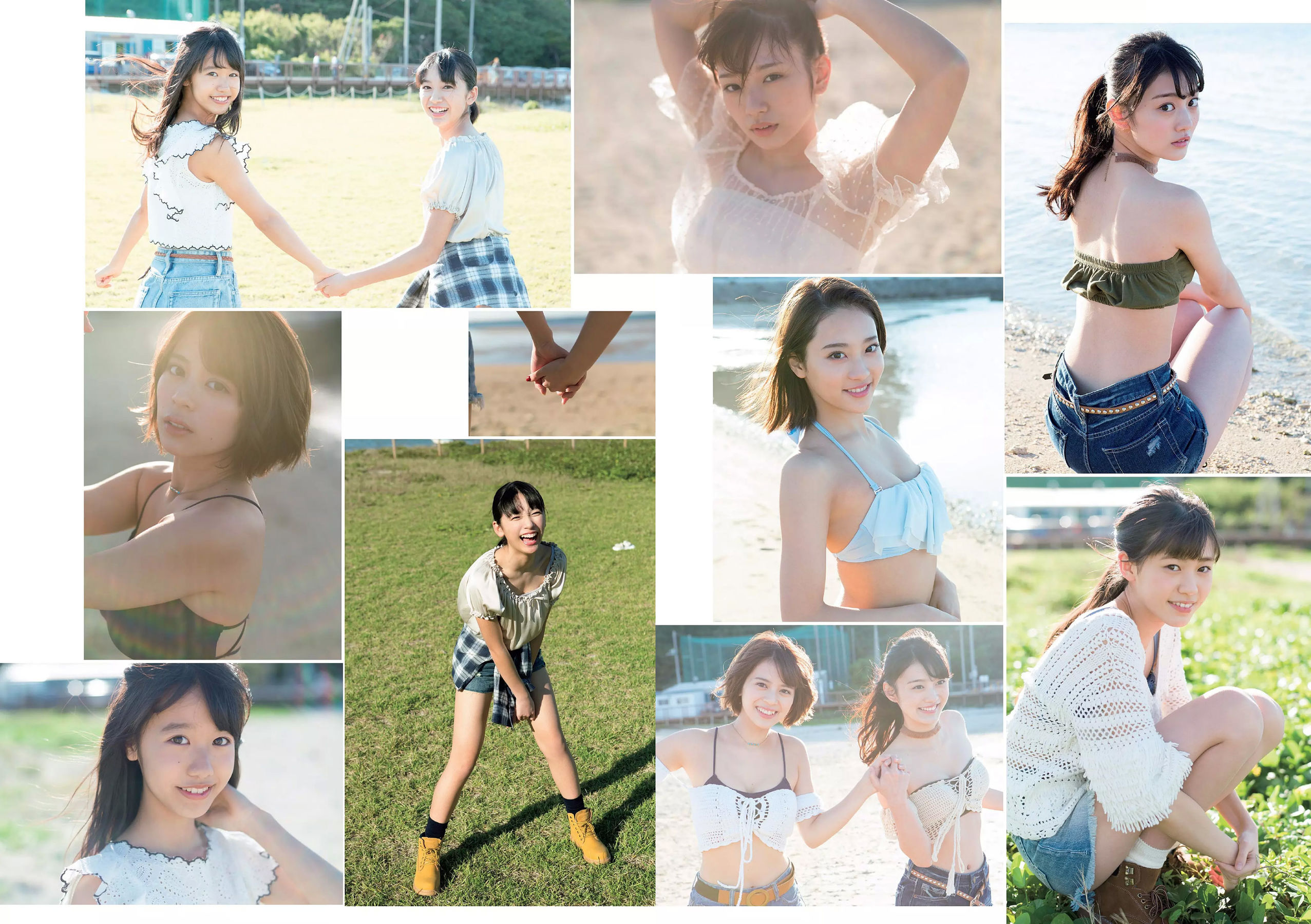 松岡音々 宮下かな子 岸明日香 松川菜々花 天木じゅん 清瀬まち [Weekly Playboy] 2018年No.05 写真杂志