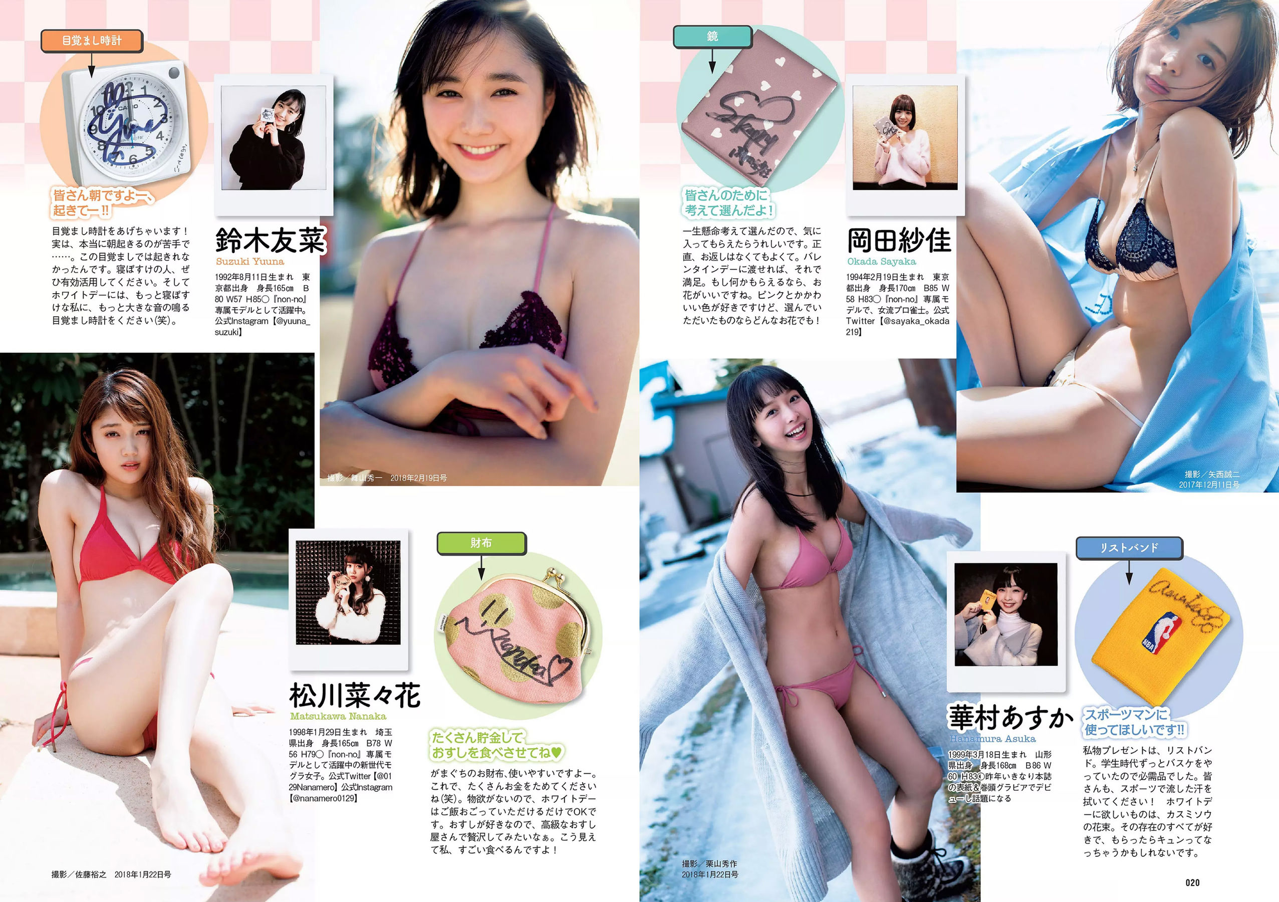 安倍乙 安位薫 田中真琴 中井りか みうらうみ トロたん [Weekly Playboy] 2018年No.09 写真杂志