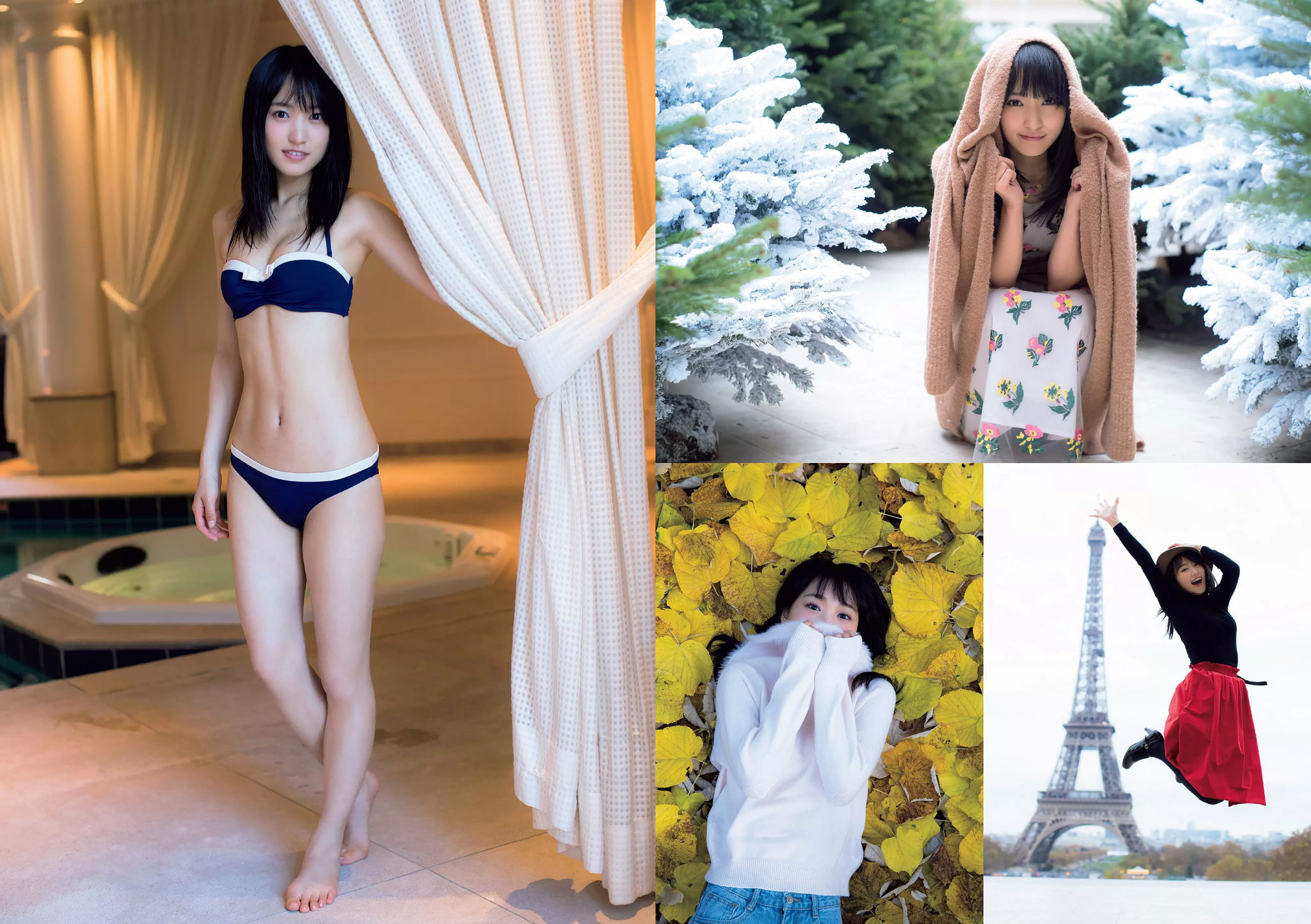 桃月なしこ 菅井友香 池間夏海 生牡蠣いもこ 村瀬紗英 阿久津真央 [Weekly Playboy] 2018年No.23 写真杂志