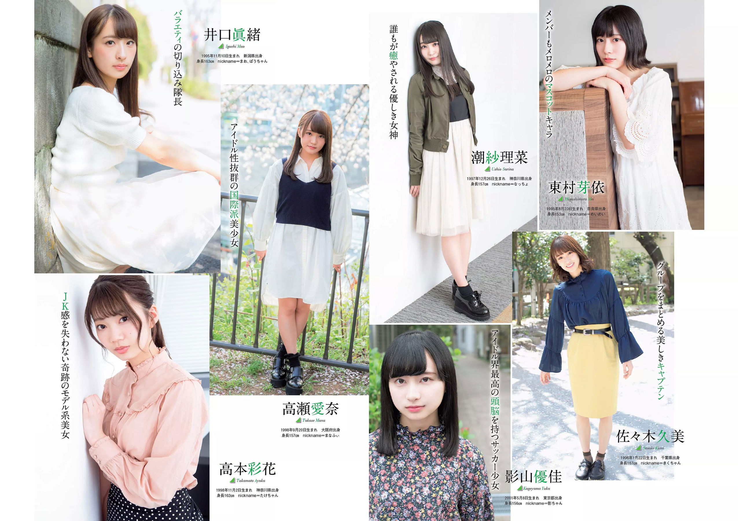 今田美桜 大原優乃 真島なおみ 井口綾子 荻野由佳 華村あすか 彩川ひなの [Weekly Playboy] 2018年No.39 写真杂志