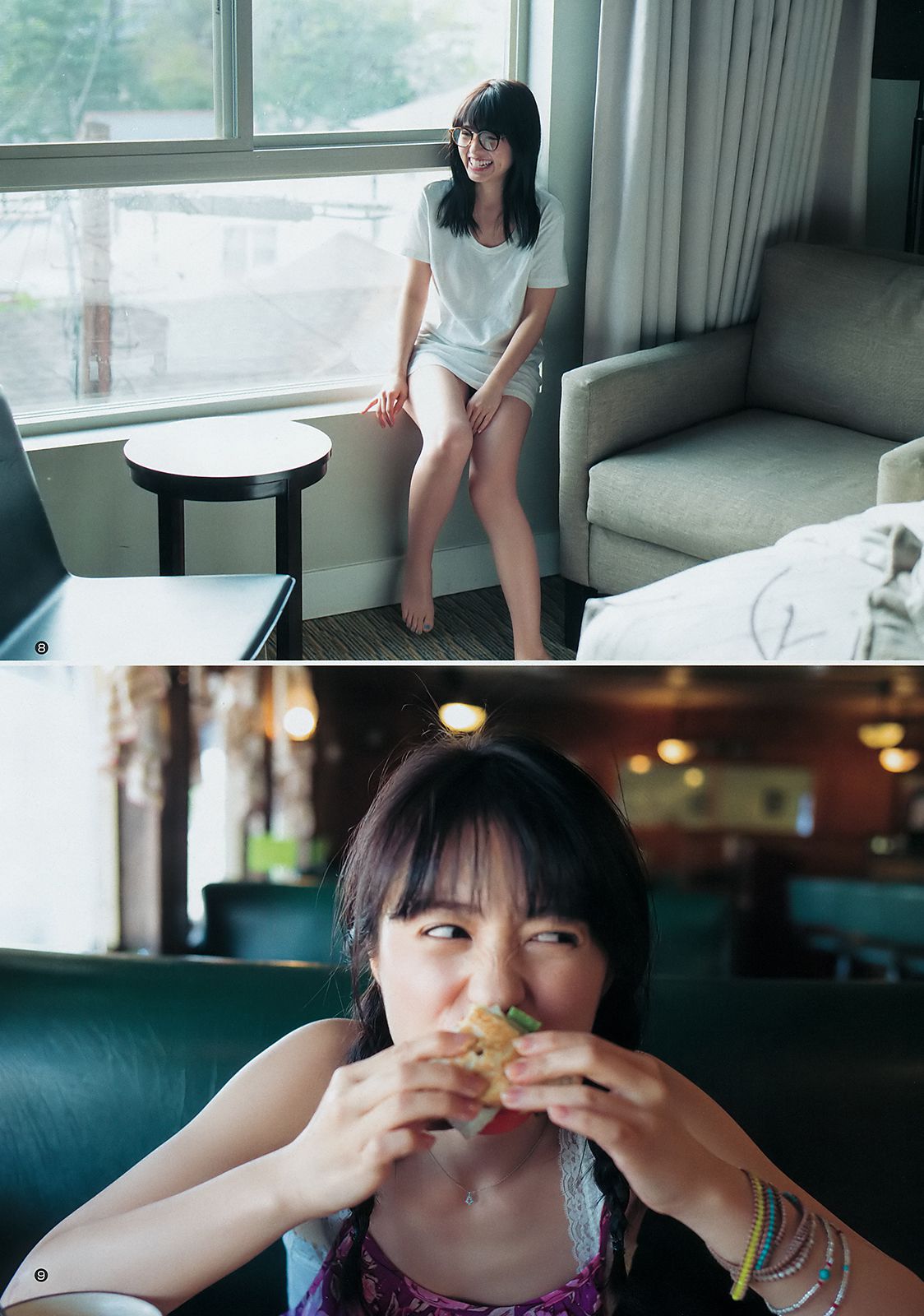 逢田梨香子 アンジェラ芽衣 [Weekly Young Jump] 2018年No.33 写真杂志