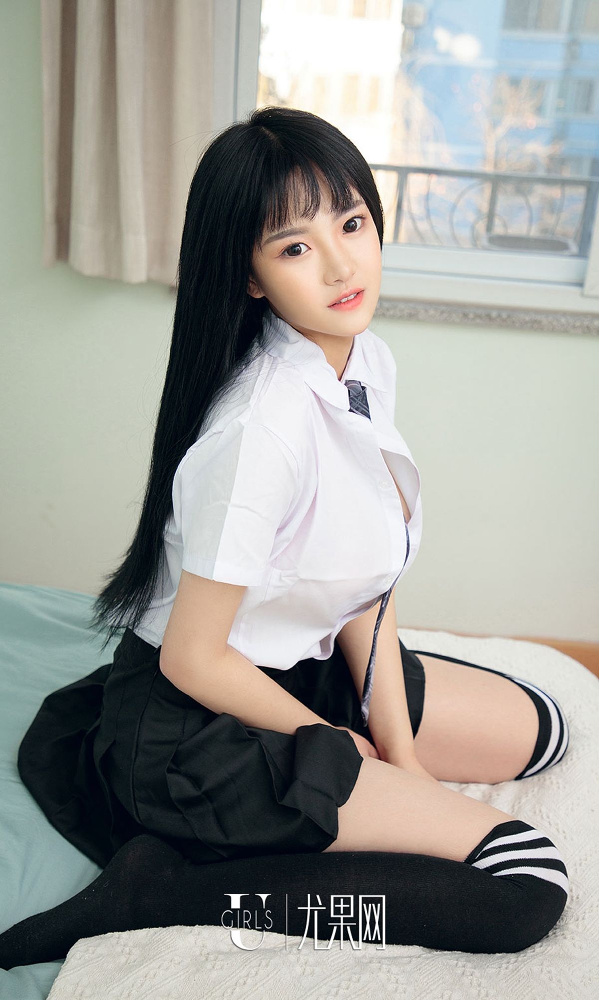 [尤果圈爱尤物] No.1323 桃子 鲜花时光