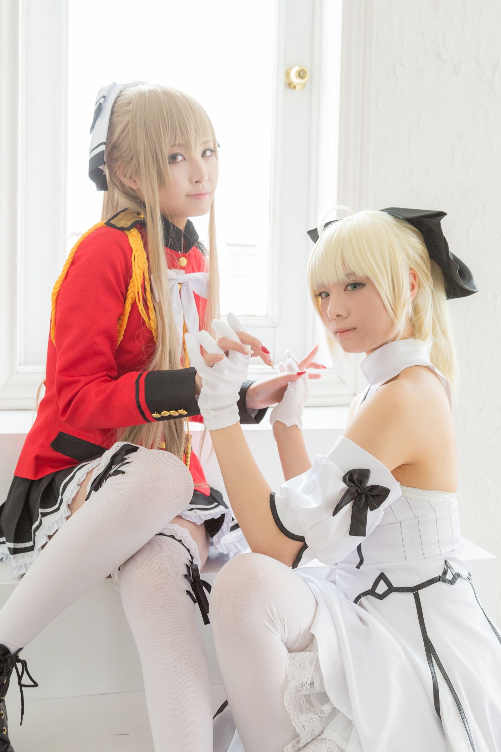 Usakichi(うさ吉)&Na-san 《Fate＼stay night》Saber+《甘城ブリリアントパーク》千斗いすず [Flameworks]