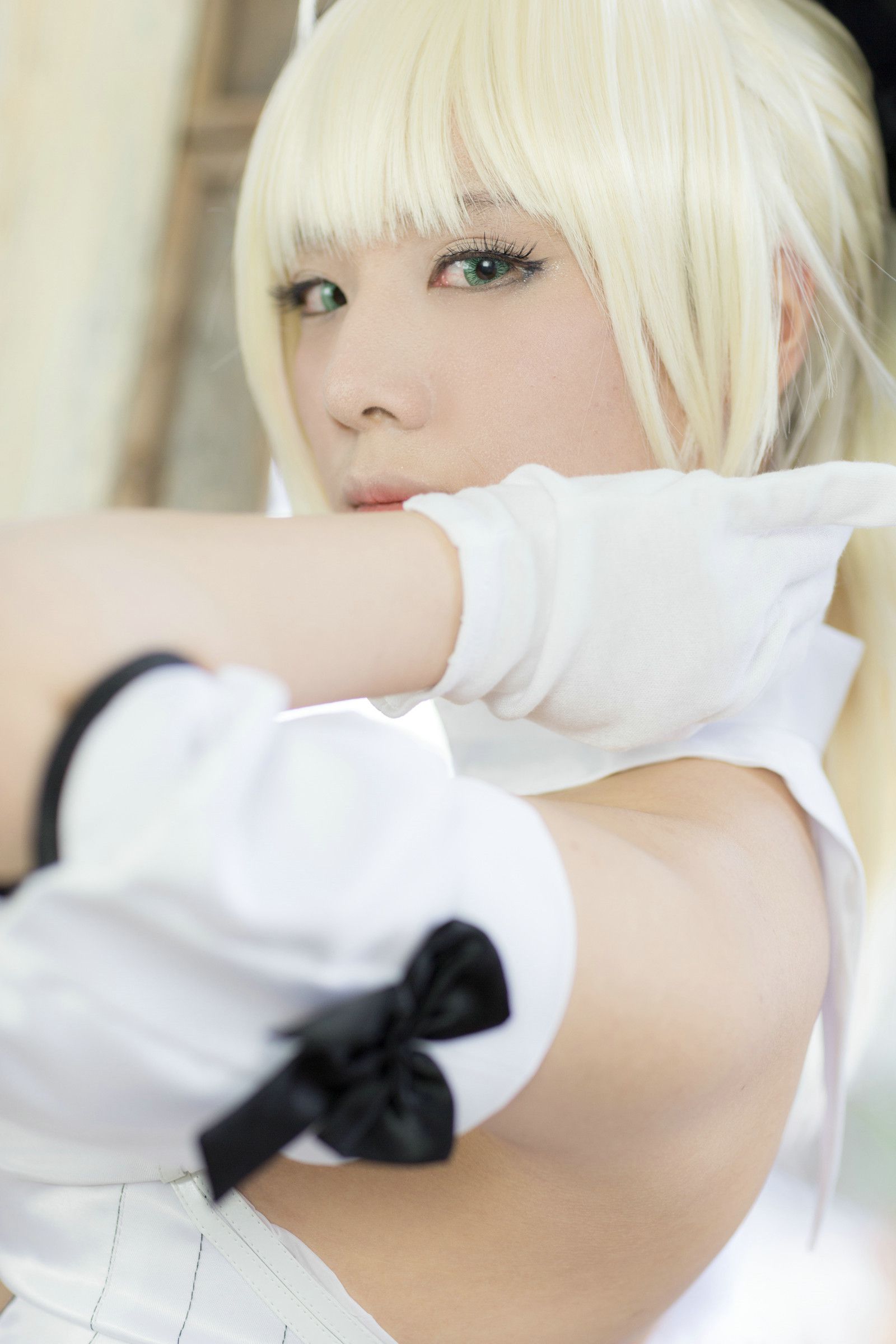 Usakichi(うさ吉)&Na-san 《Fate＼stay night》Saber+《甘城ブリリアントパーク》千斗いすず [Flameworks]