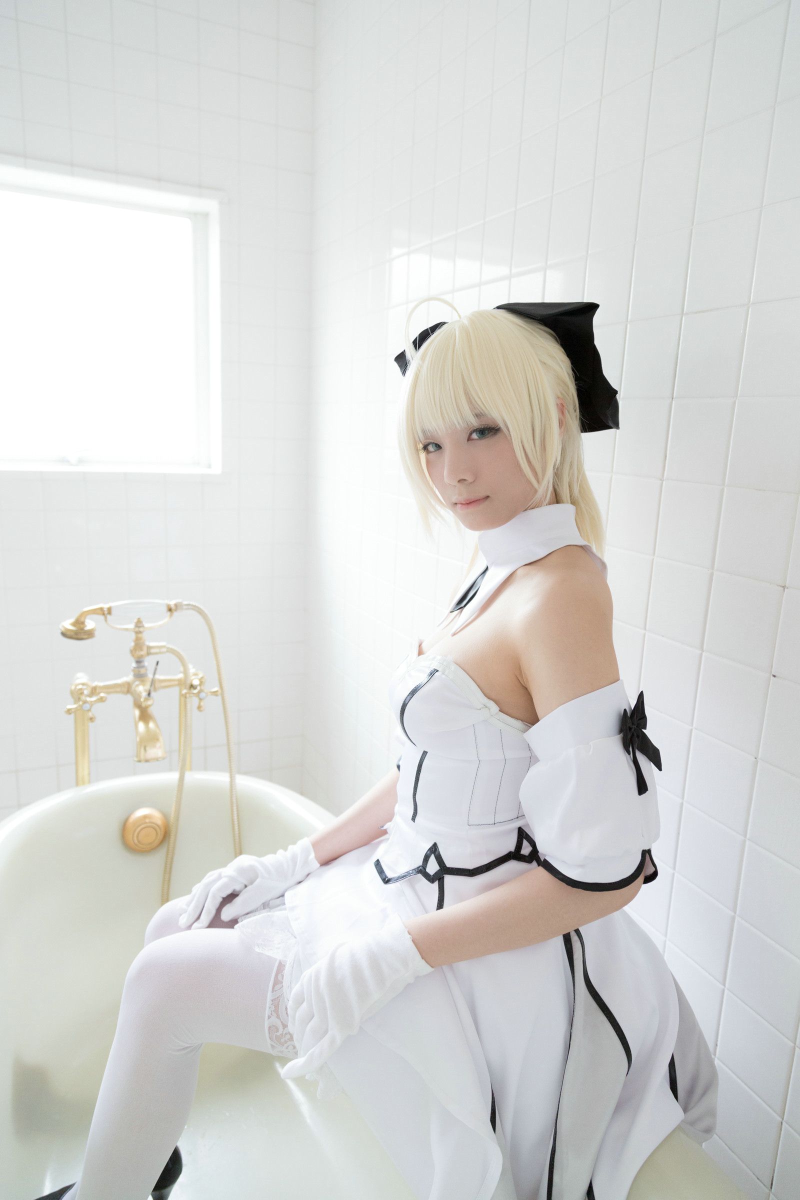 Usakichi(うさ吉)&Na-san 《Fate＼stay night》Saber+《甘城ブリリアントパーク》千斗いすず [Flameworks]