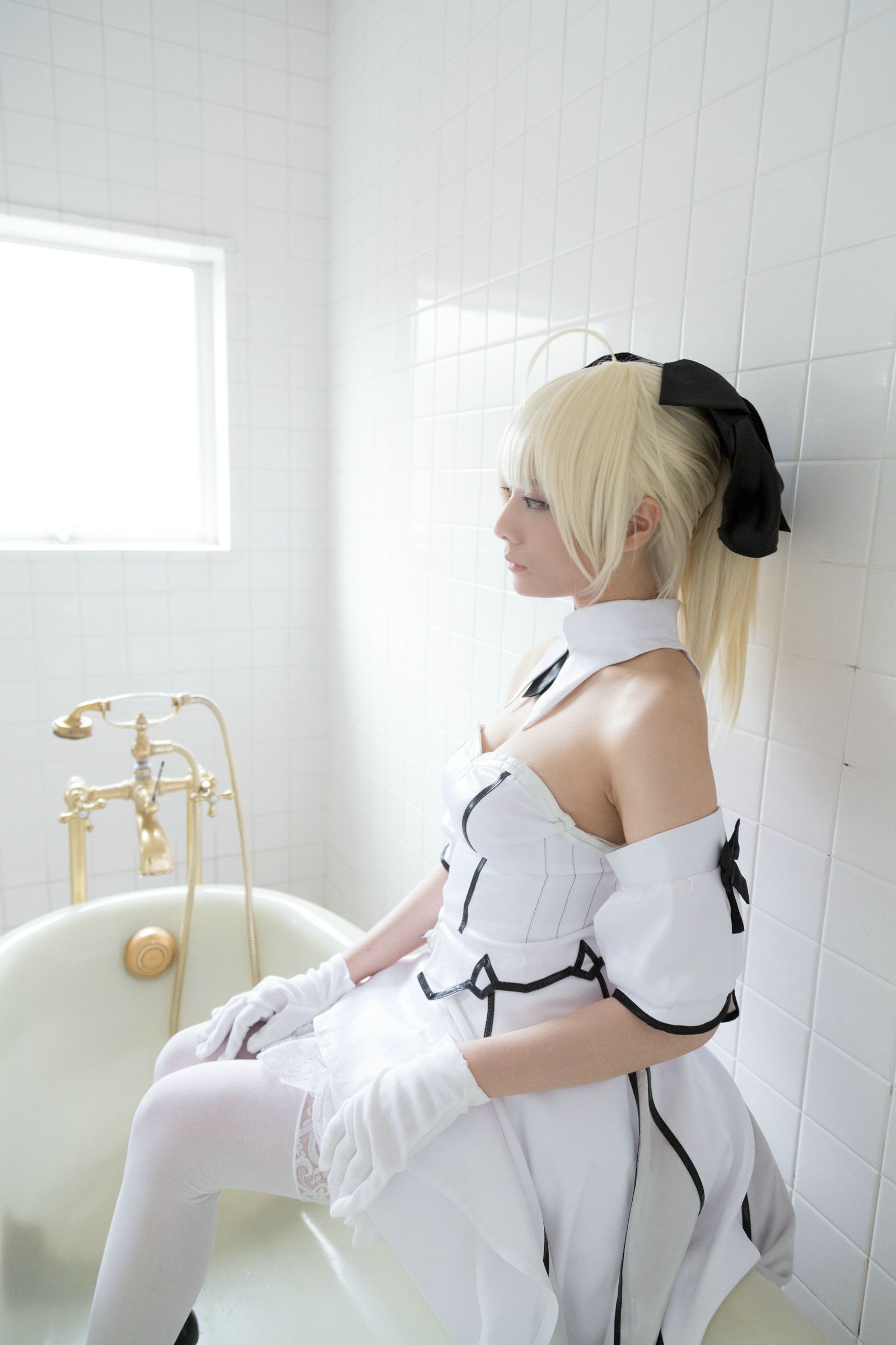 Usakichi(うさ吉)&Na-san 《Fate＼stay night》Saber+《甘城ブリリアントパーク》千斗いすず [Flameworks]