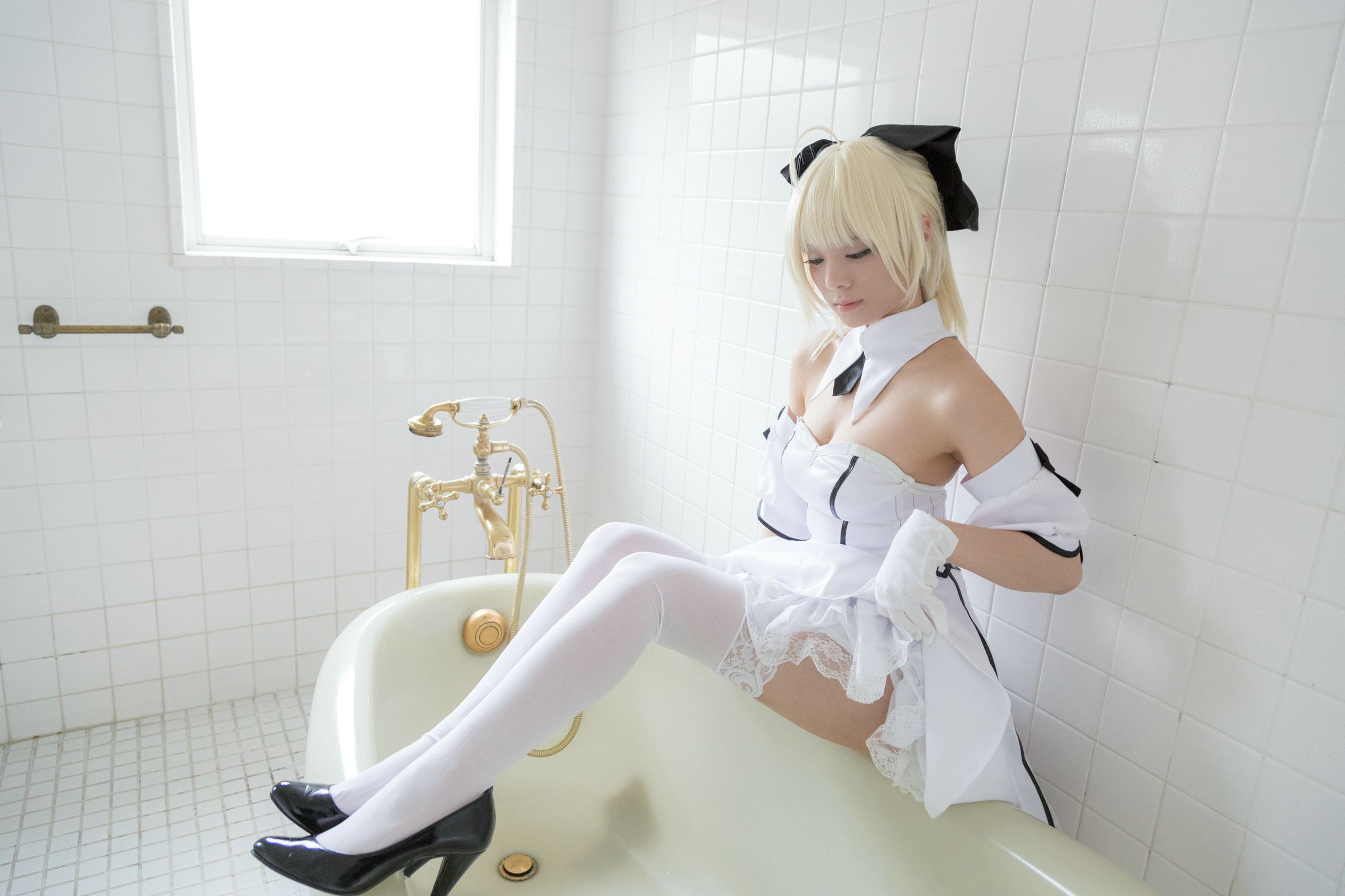 Usakichi(うさ吉)&Na-san 《Fate＼stay night》Saber+《甘城ブリリアントパーク》千斗いすず [Flameworks]