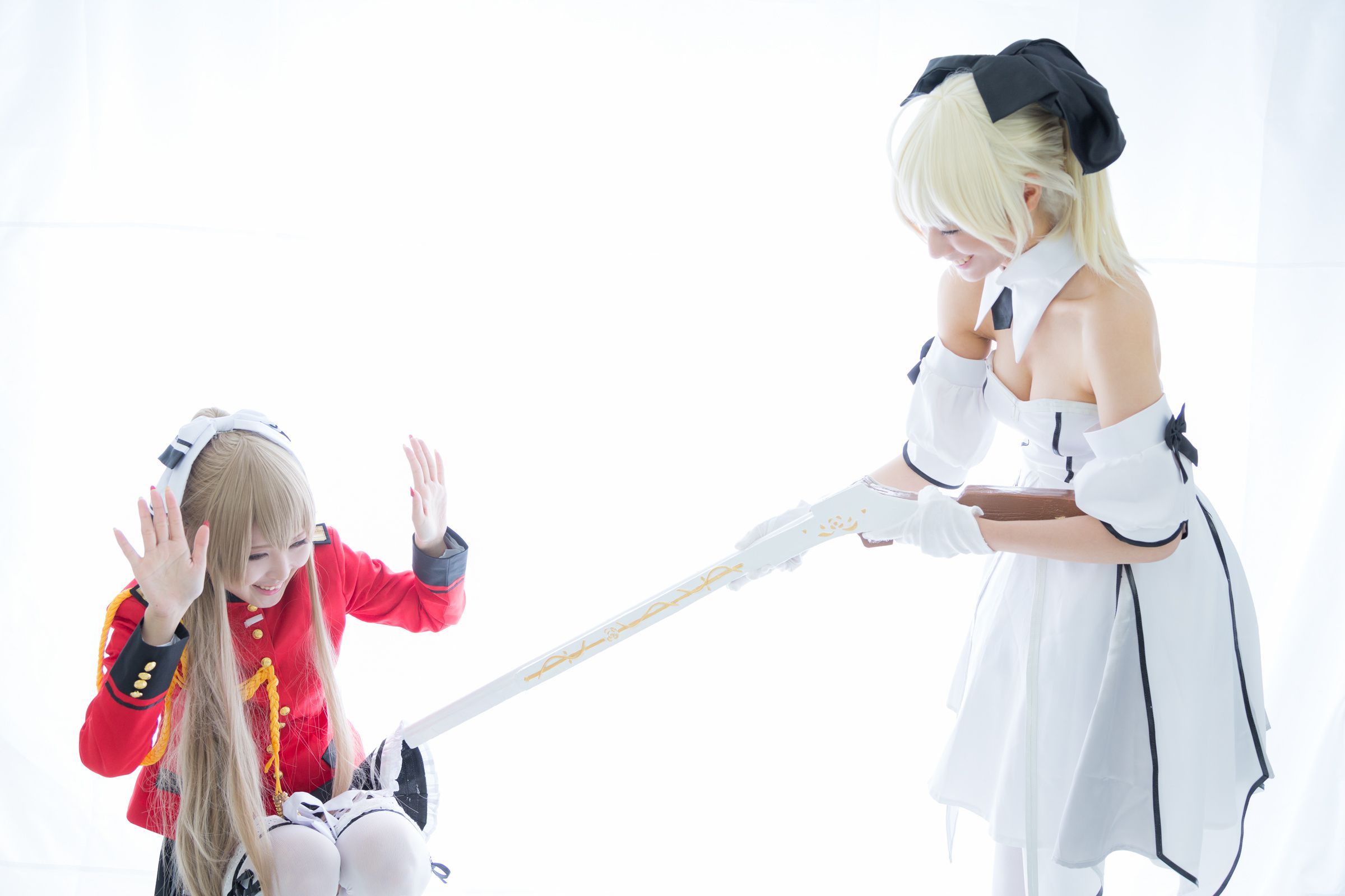 Usakichi(うさ吉)&Na-san 《Fate＼stay night》Saber+《甘城ブリリアントパーク》千斗いすず [Flameworks]