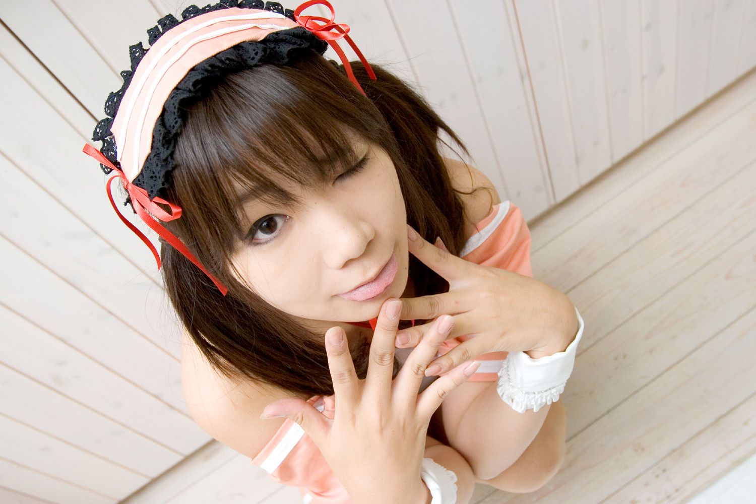 Chiyoko(チョコボール向囲) 《Suzumiya Haruhi no Yuuutsu》Suzumiya Haruhi+Asahina Mikuru