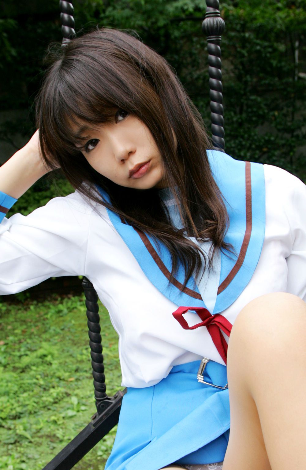 Chiyoko(チョコボール向囲) 《Suzumiya Haruhi no Yuuutsu》Suzumiya Haruhi+Asahina Mikuru