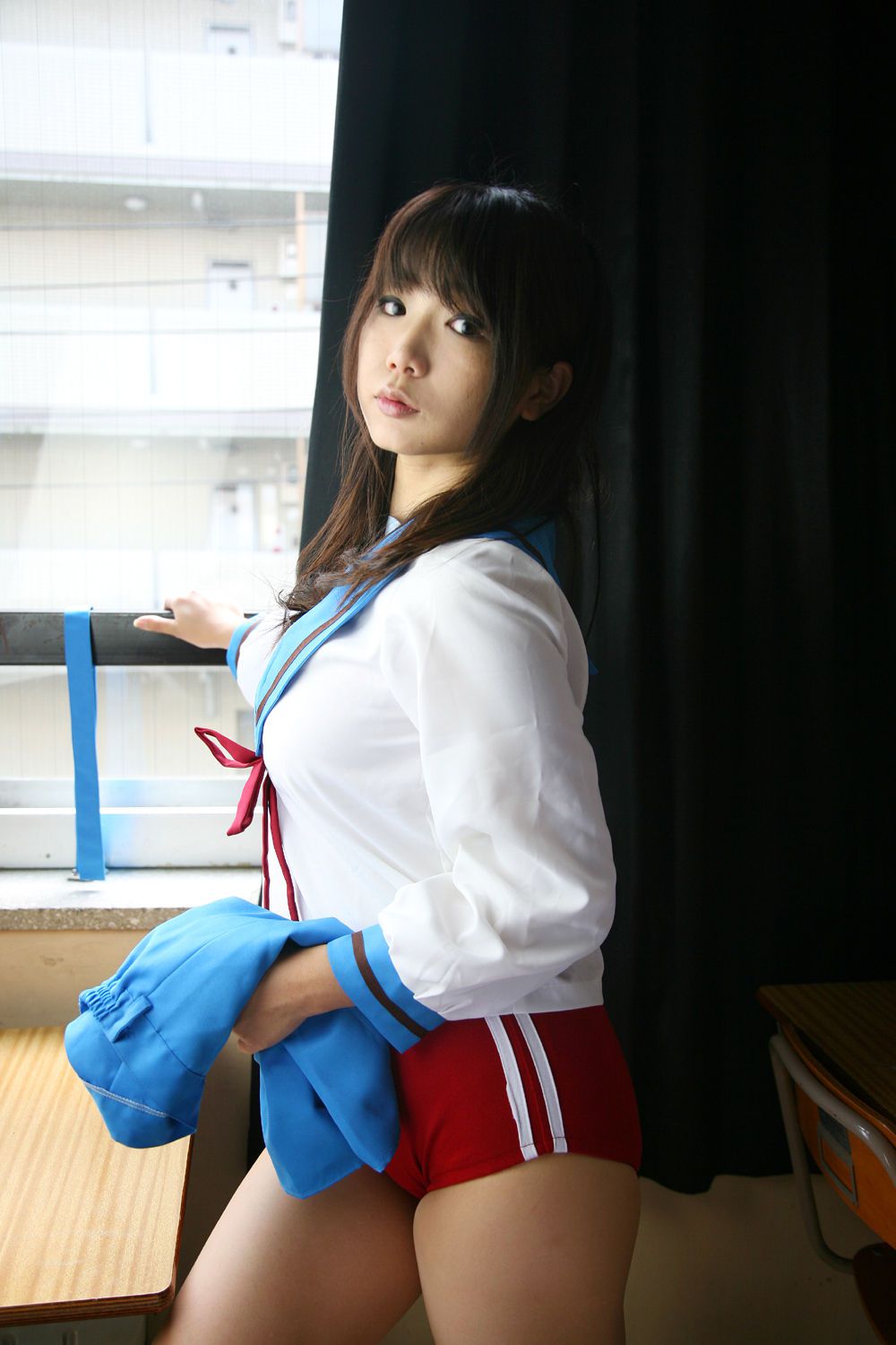 Chiyoko(チョコボール向囲) 《Suzumiya Haruhi no Yuuutsu》Suzumiya Haruhi+Asahina Mikuru