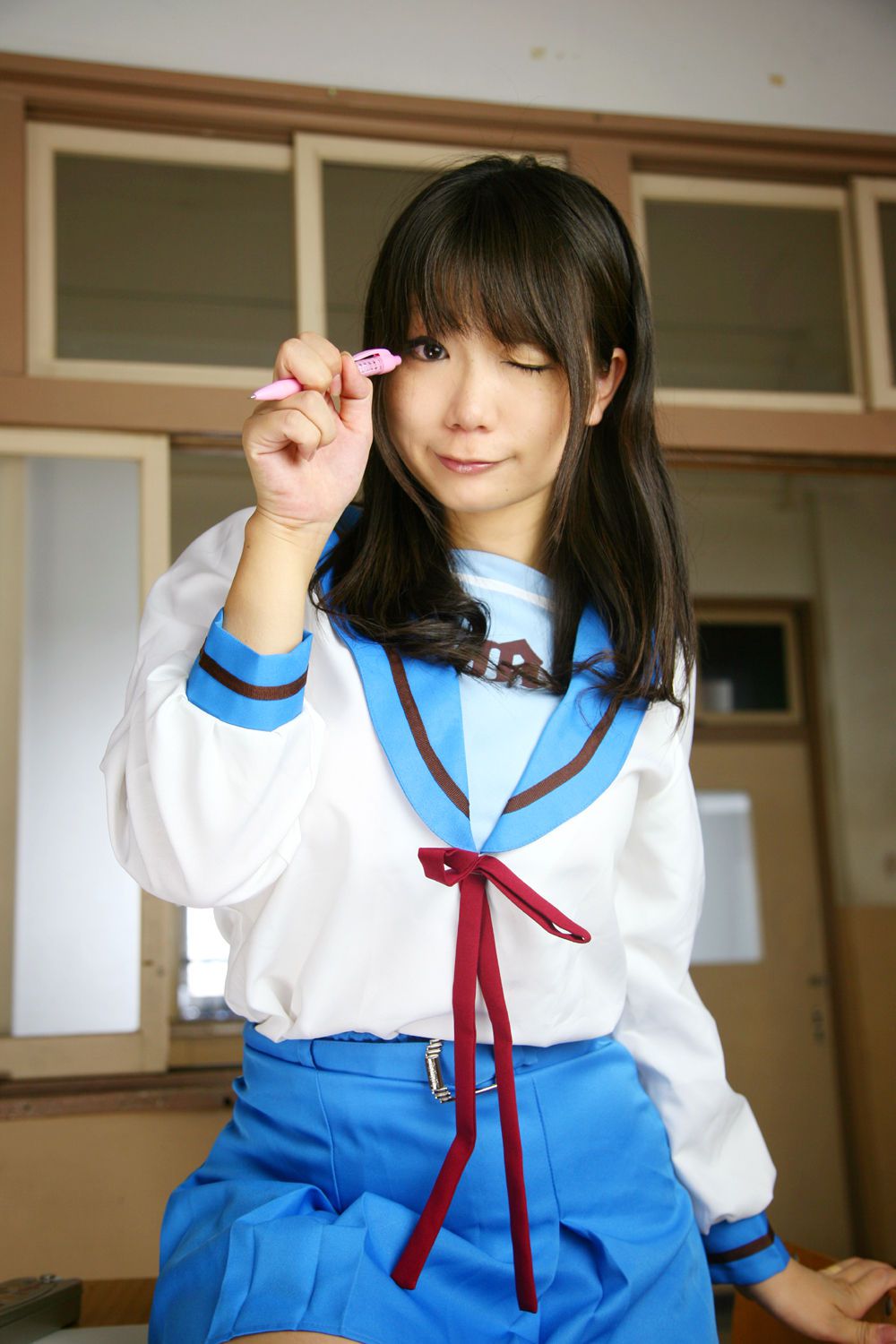 Chiyoko(チョコボール向囲) 《Suzumiya Haruhi no Yuuutsu》Suzumiya Haruhi+Asahina Mikuru