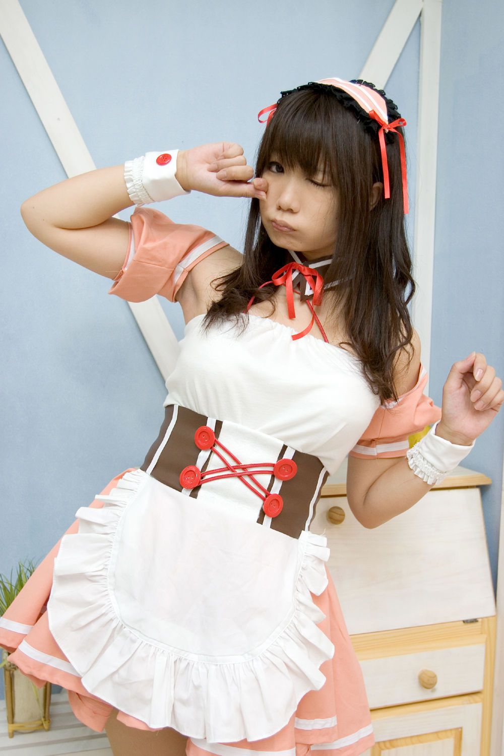 Chiyoko(チョコボール向囲) 《Suzumiya Haruhi no Yuuutsu》Suzumiya Haruhi+Asahina Mikuru