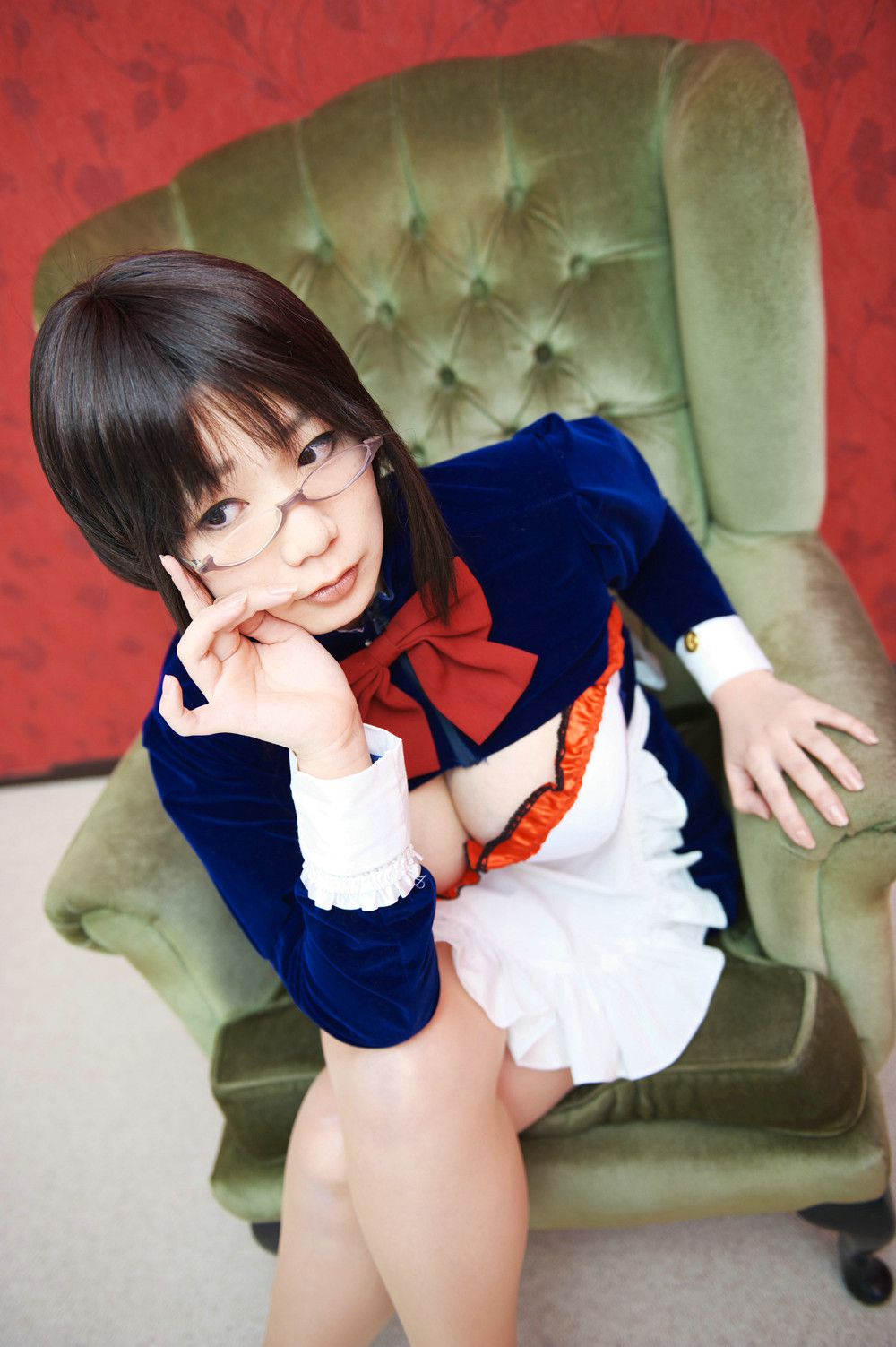 Chiyoko(チョコボール向囲) Unknown Character女仆眼镜娘
