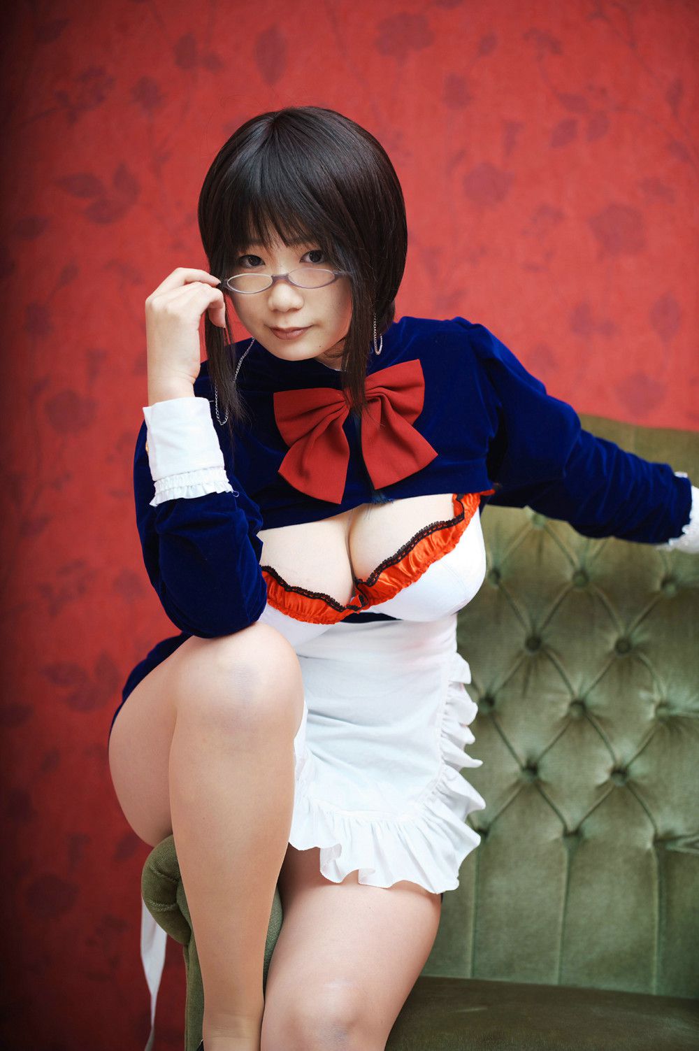 Chiyoko(チョコボール向囲) Unknown Character女仆眼镜娘