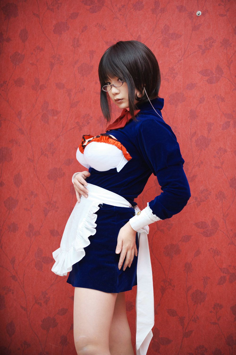 Chiyoko(チョコボール向囲) Unknown Character女仆眼镜娘