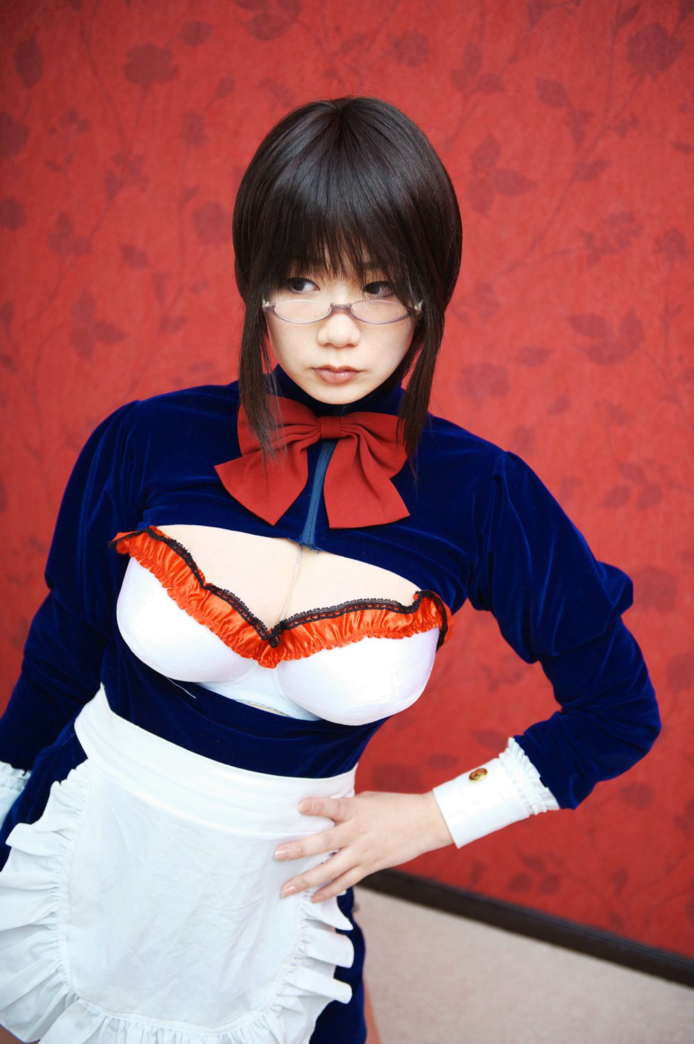 Chiyoko(チョコボール向囲) Unknown Character女仆眼镜娘