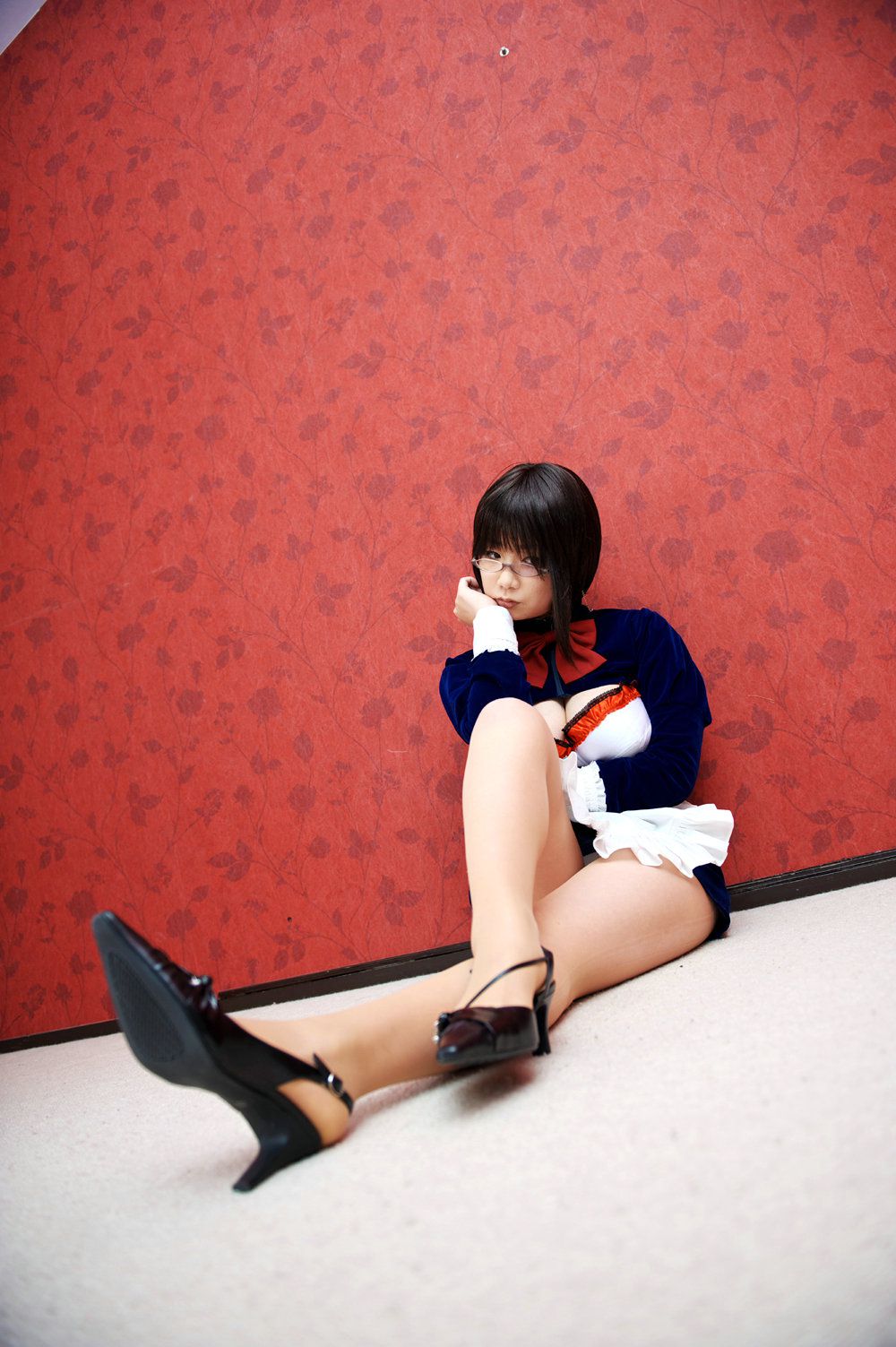 Chiyoko(チョコボール向囲) Unknown Character女仆眼镜娘